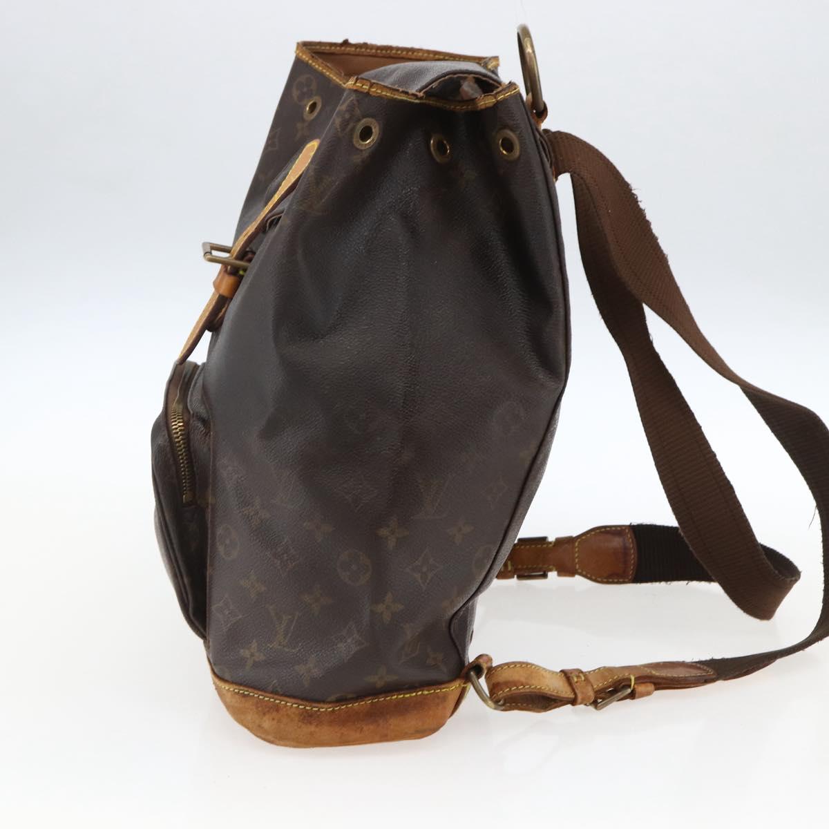 LOUIS VUITTON Monogram Montsouris GM Backpack M51135 LV Auth bs33015