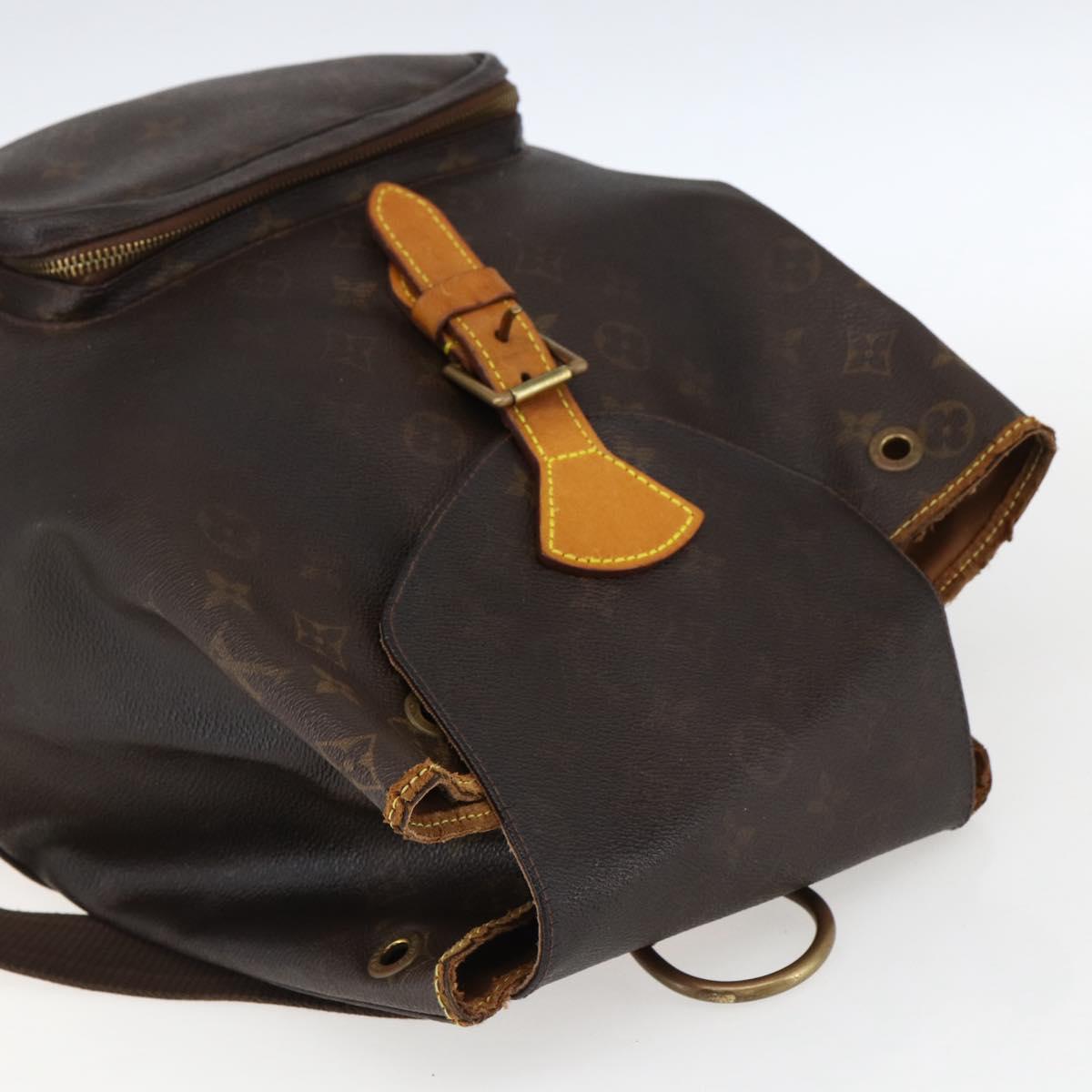 LOUIS VUITTON Monogram Montsouris GM Backpack M51135 LV Auth bs33015