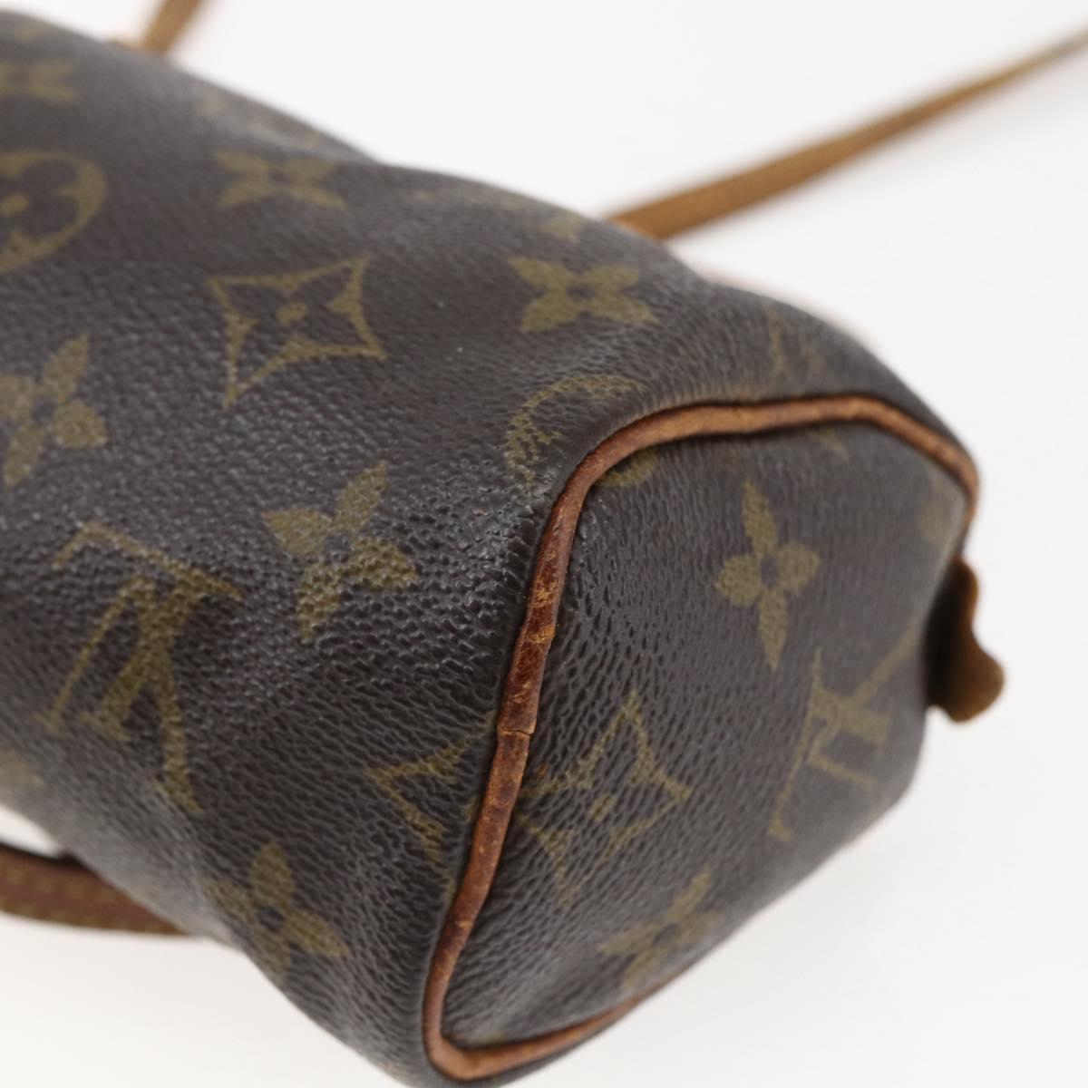 LOUIS VUITTON Monogram Mini Speedy Hand Bag M41534 LV Auth bs33018