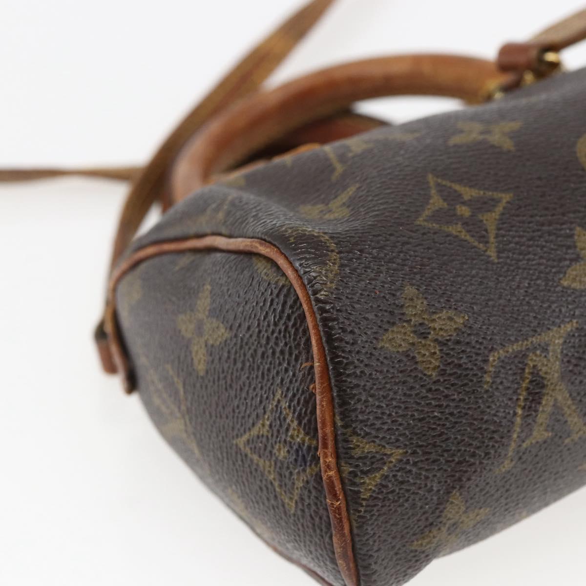 LOUIS VUITTON Monogram Mini Speedy Hand Bag M41534 LV Auth bs33018