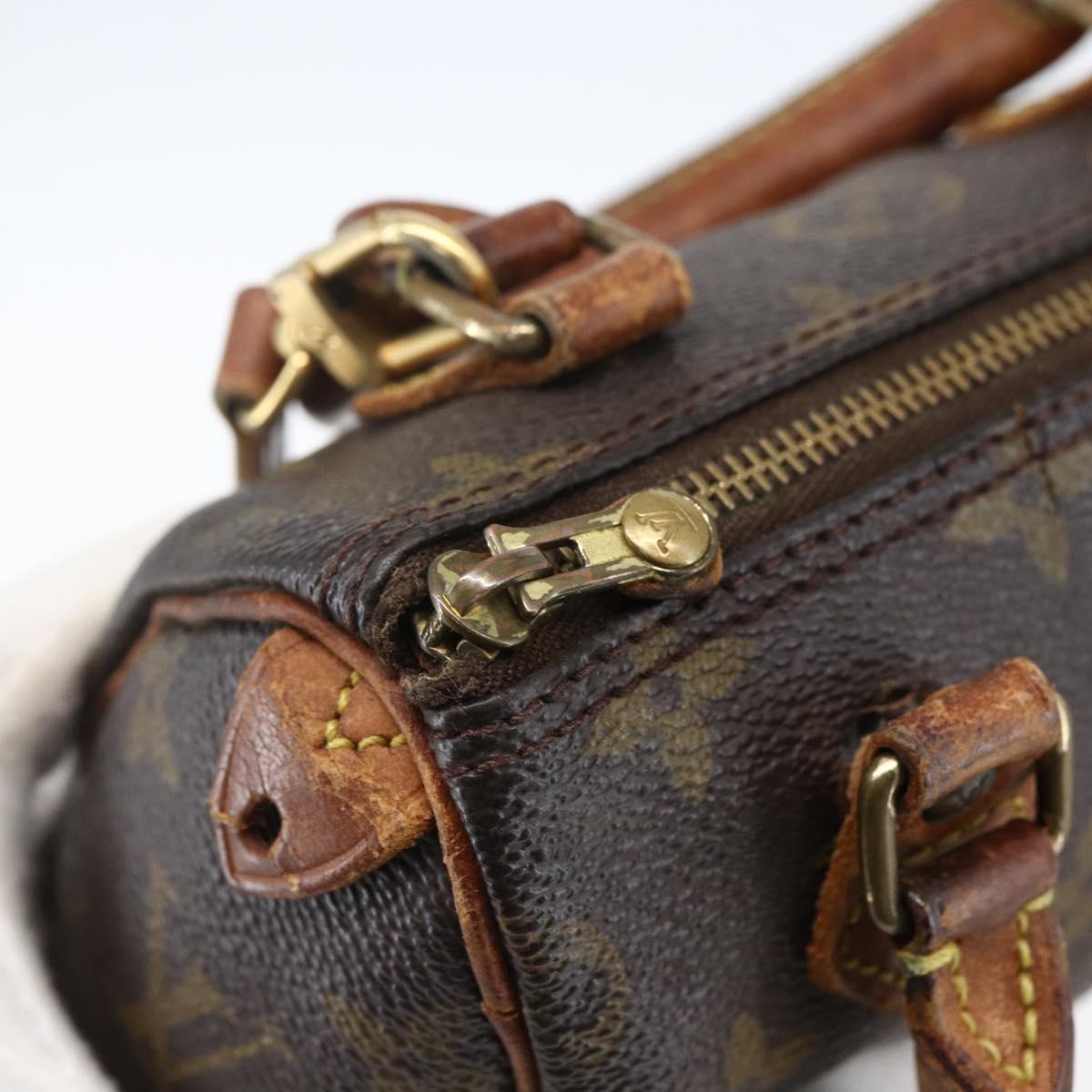 LOUIS VUITTON Monogram Mini Speedy Hand Bag M41534 LV Auth bs33018