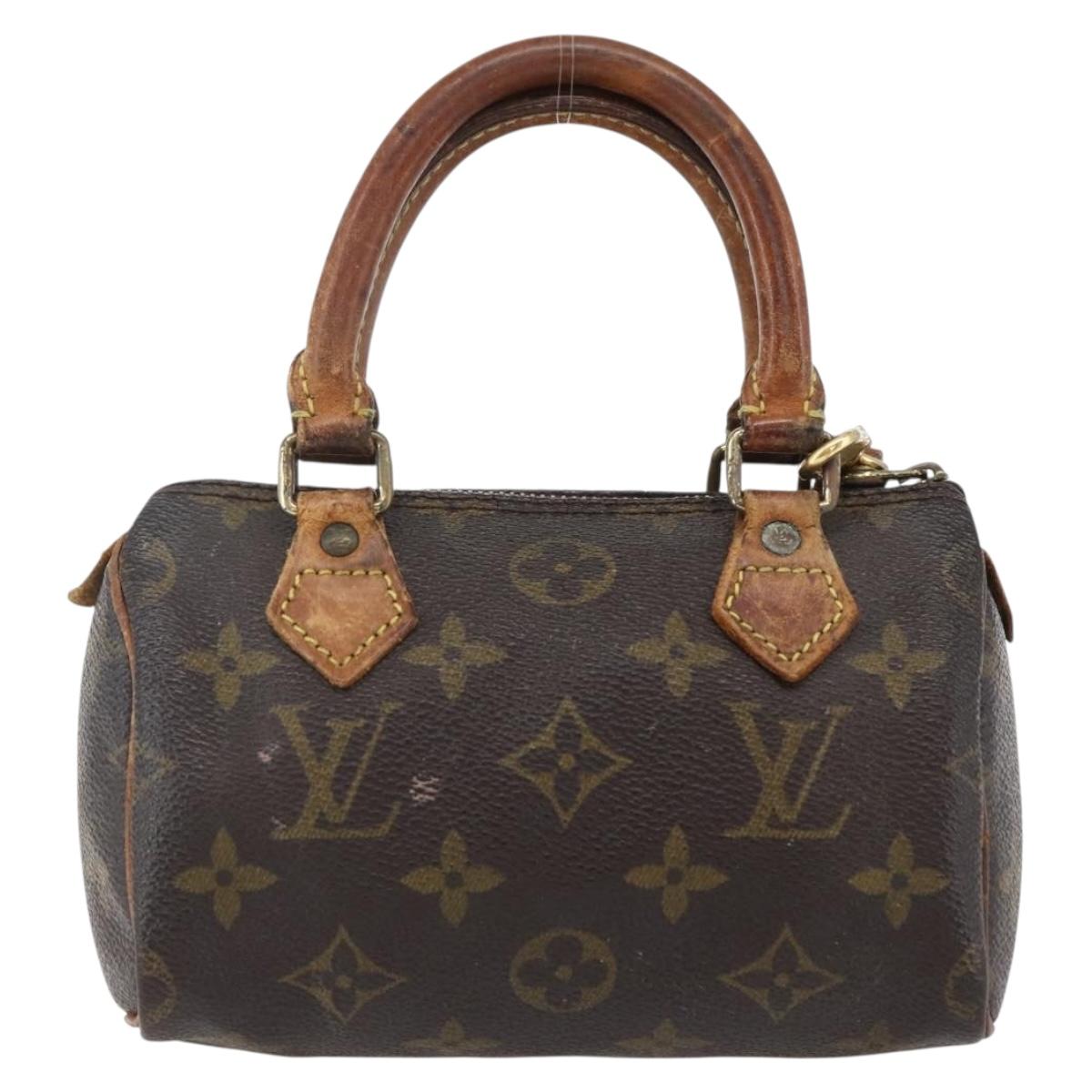LOUIS VUITTON Monogram Mini Speedy Hand Bag M41534 LV Auth bs33018