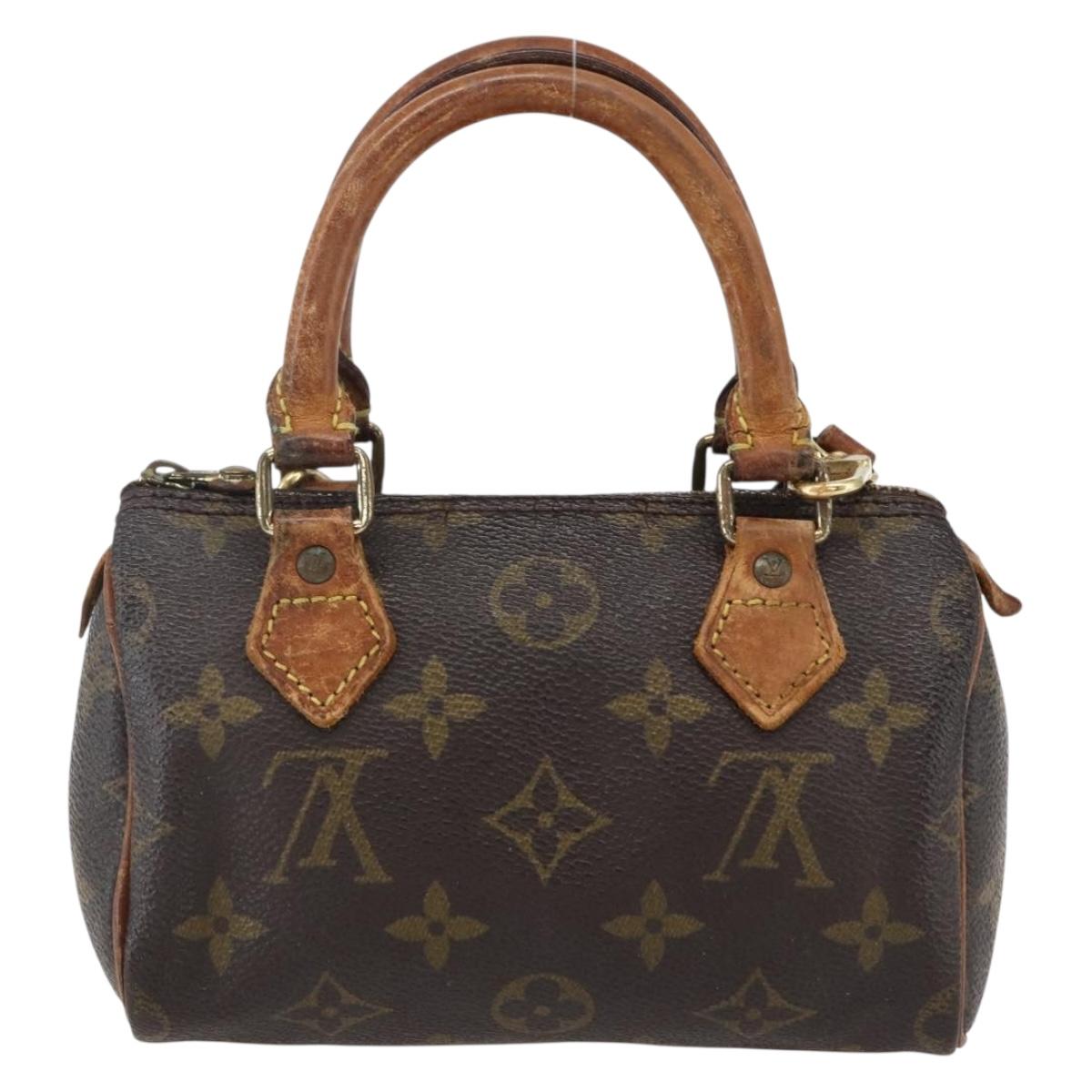 LOUIS VUITTON Monogram Mini Speedy Hand Bag M41534 LV Auth bs33018