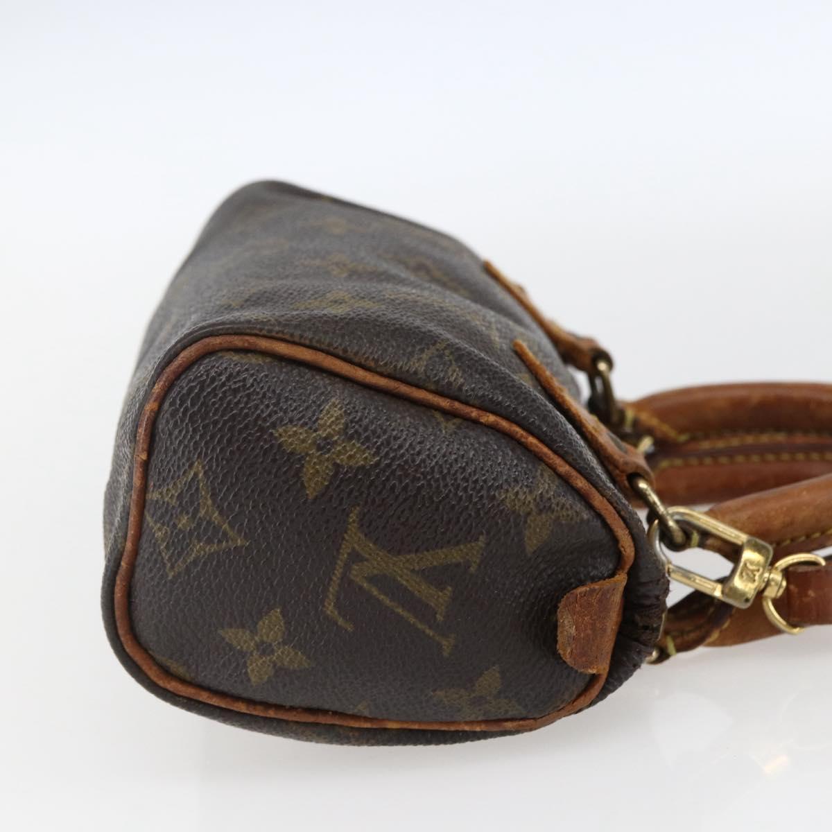 LOUIS VUITTON Monogram Mini Speedy Hand Bag M41534 LV Auth bs33018