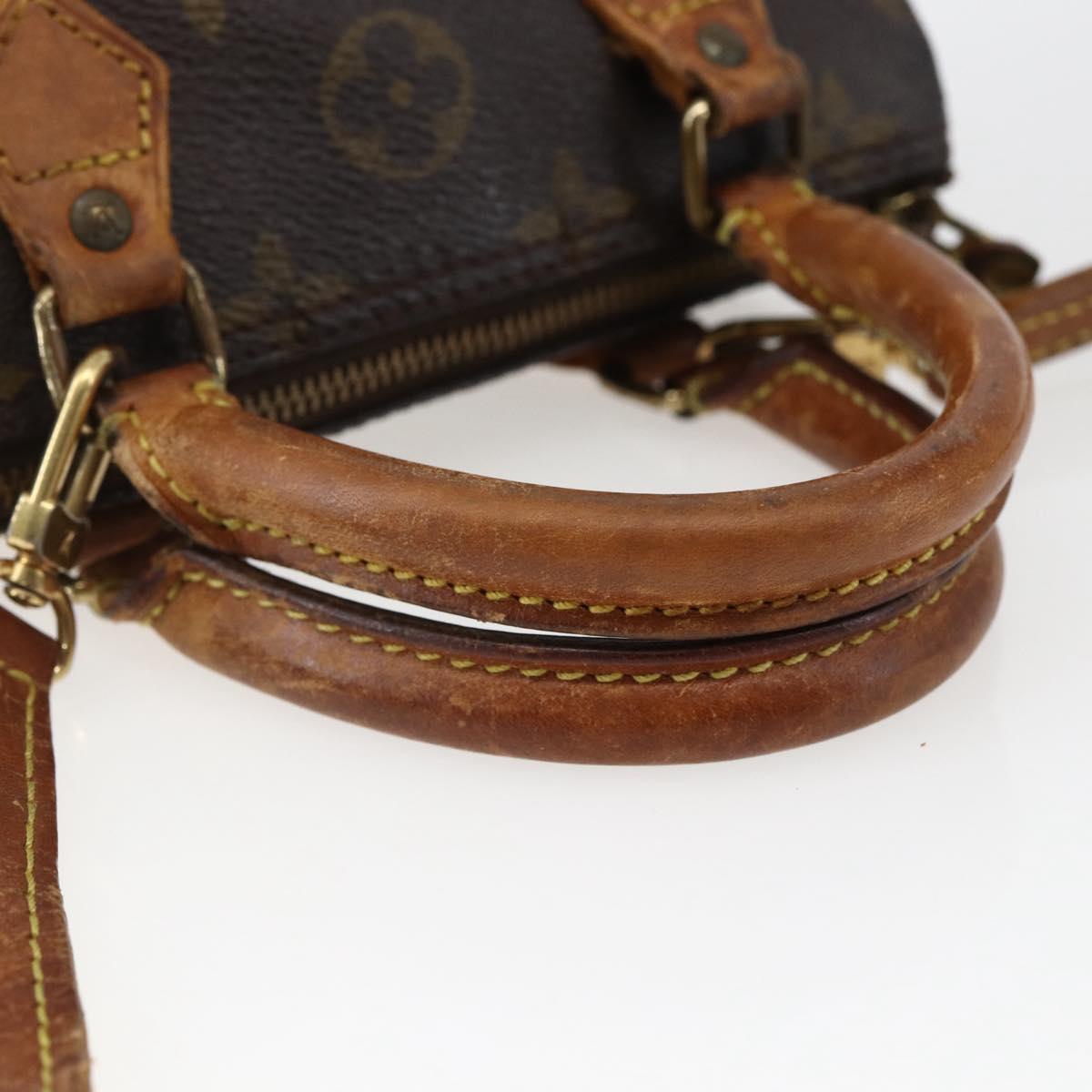 LOUIS VUITTON Monogram Mini Speedy Hand Bag M41534 LV Auth bs33018