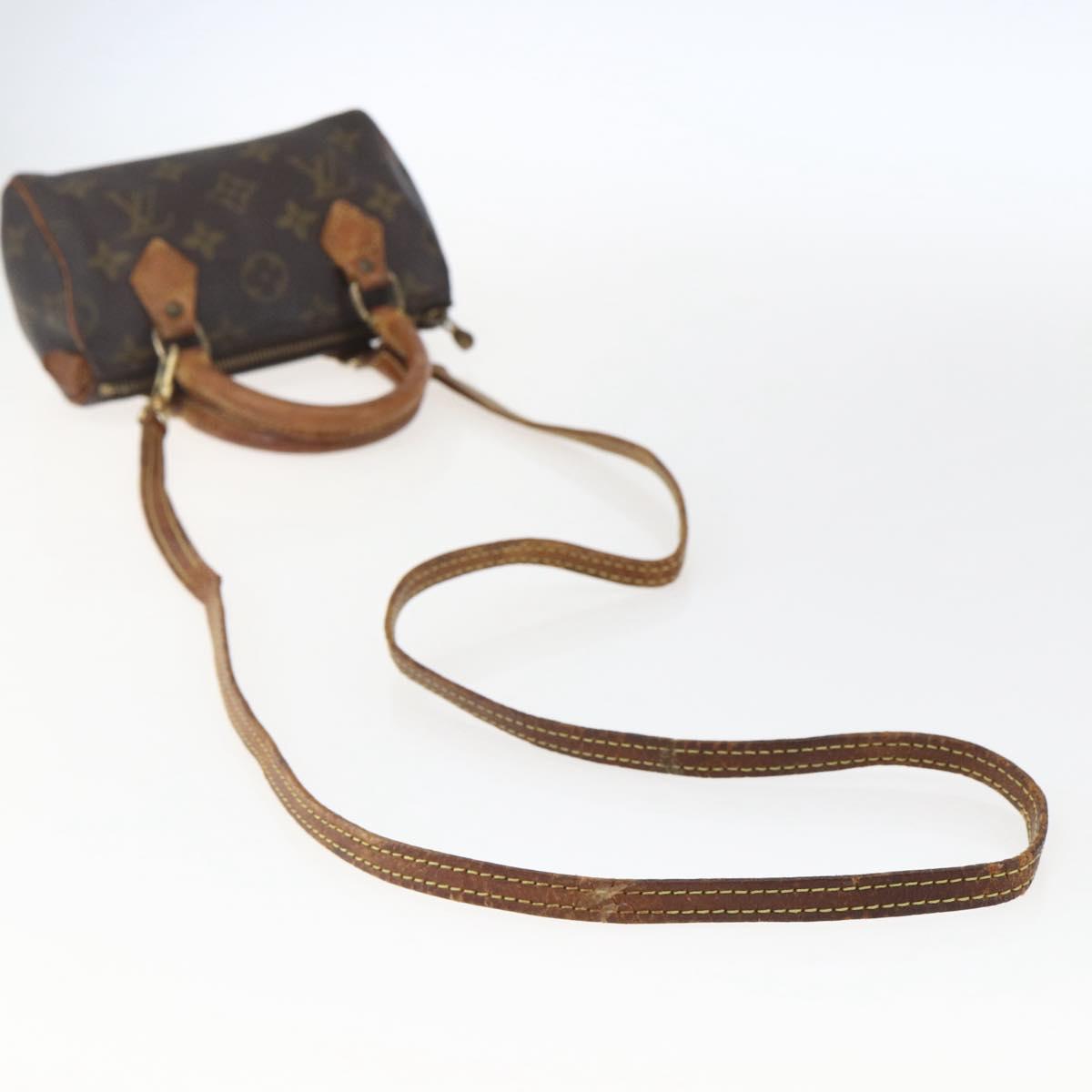 LOUIS VUITTON Monogram Mini Speedy Hand Bag M41534 LV Auth bs33018