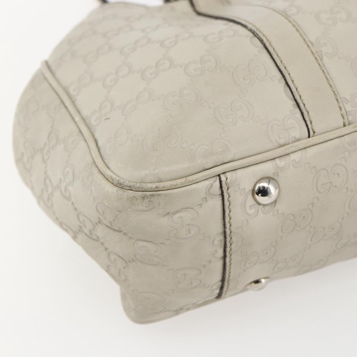 GUCCI GG Canvas Guccissima Tote Bag Leather Beige Gold 232957 Auth bs33021