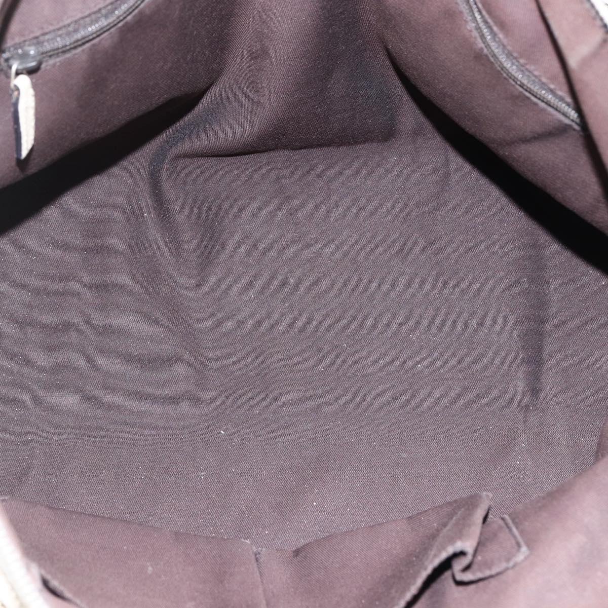 GUCCI GG Canvas Tote Bag Beige Gold 141470 Auth bs33022