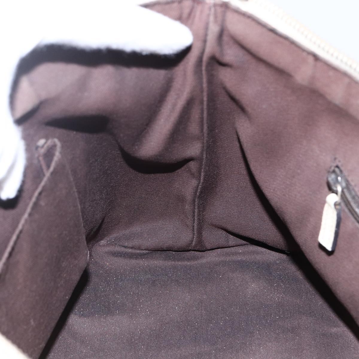 GUCCI GG Canvas Tote Bag Beige Gold 141470 Auth bs33022