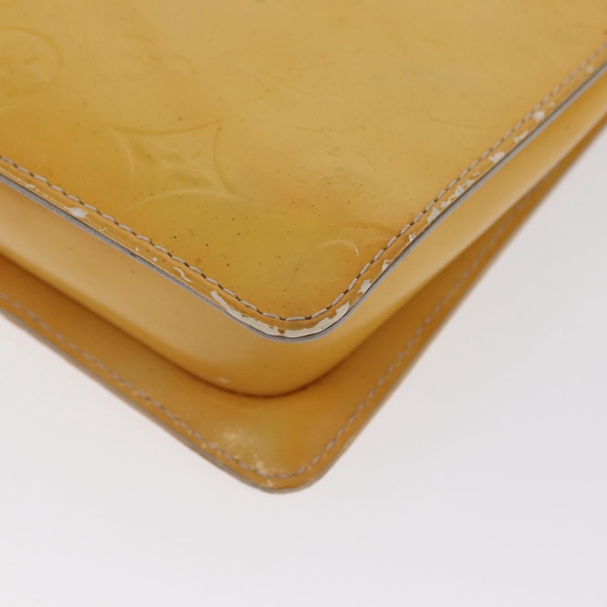 LOUIS VUITTON Monogram Vernis Motto Accessory Pouch Gris M91030 LV Auth bs33023