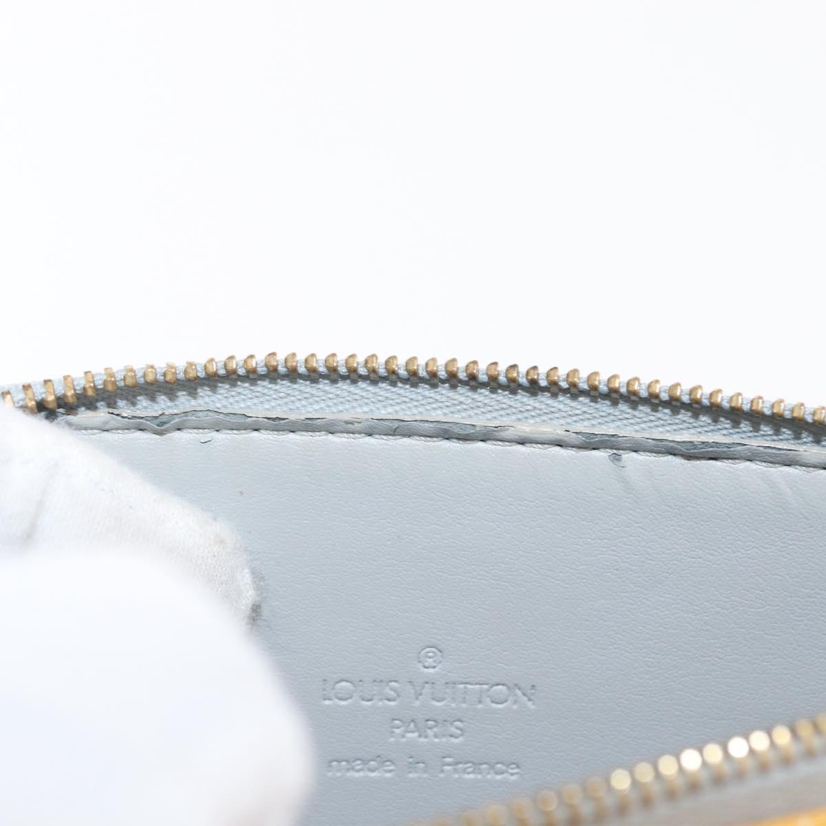LOUIS VUITTON Monogram Vernis Motto Accessory Pouch Gris M91030 LV Auth bs33023