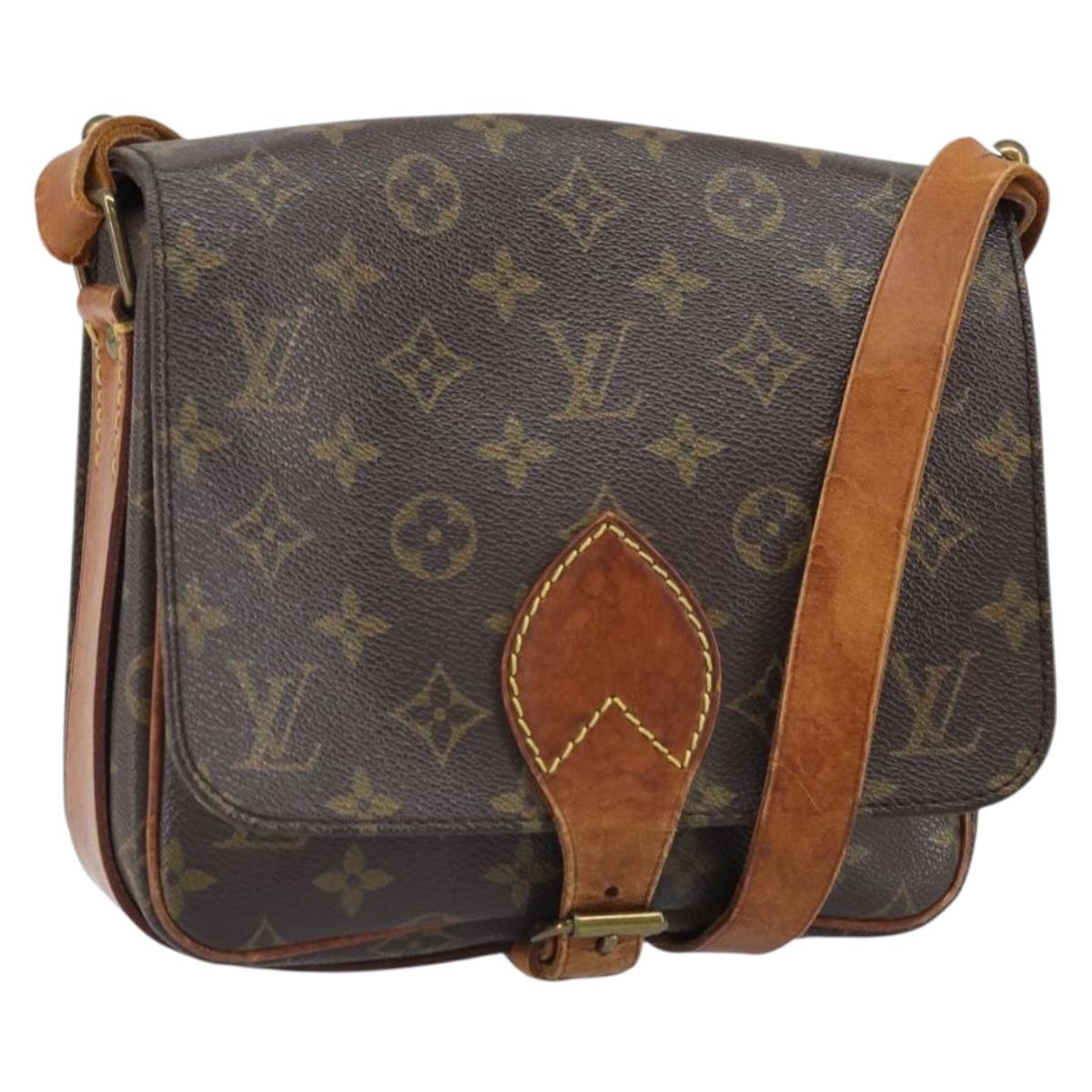 LOUIS VUITTON Monogram Cartouchiere MM Shoulder Bag M51253 LV Auth bs33026