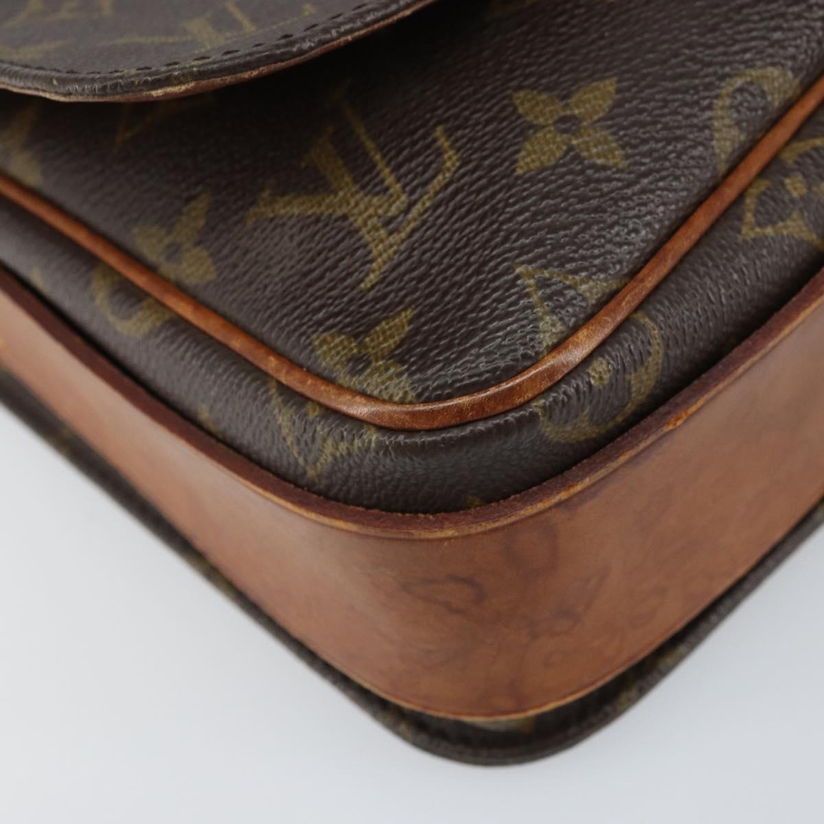 LOUIS VUITTON Monogram Cartouchiere MM Shoulder Bag M51253 LV Auth bs33026