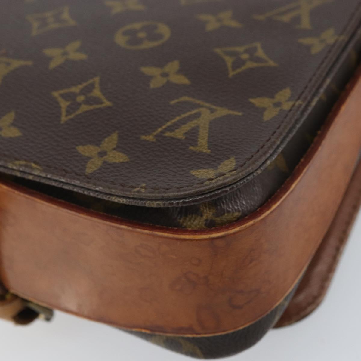 LOUIS VUITTON Monogram Cartouchiere MM Shoulder Bag M51253 LV Auth bs33026