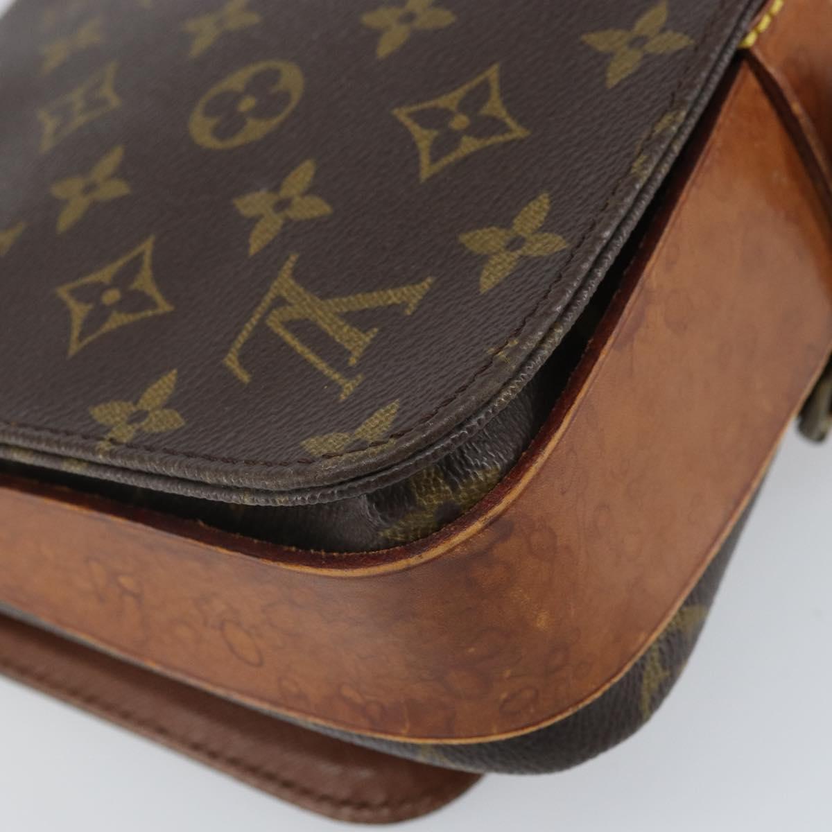 LOUIS VUITTON Monogram Cartouchiere MM Shoulder Bag M51253 LV Auth bs33026