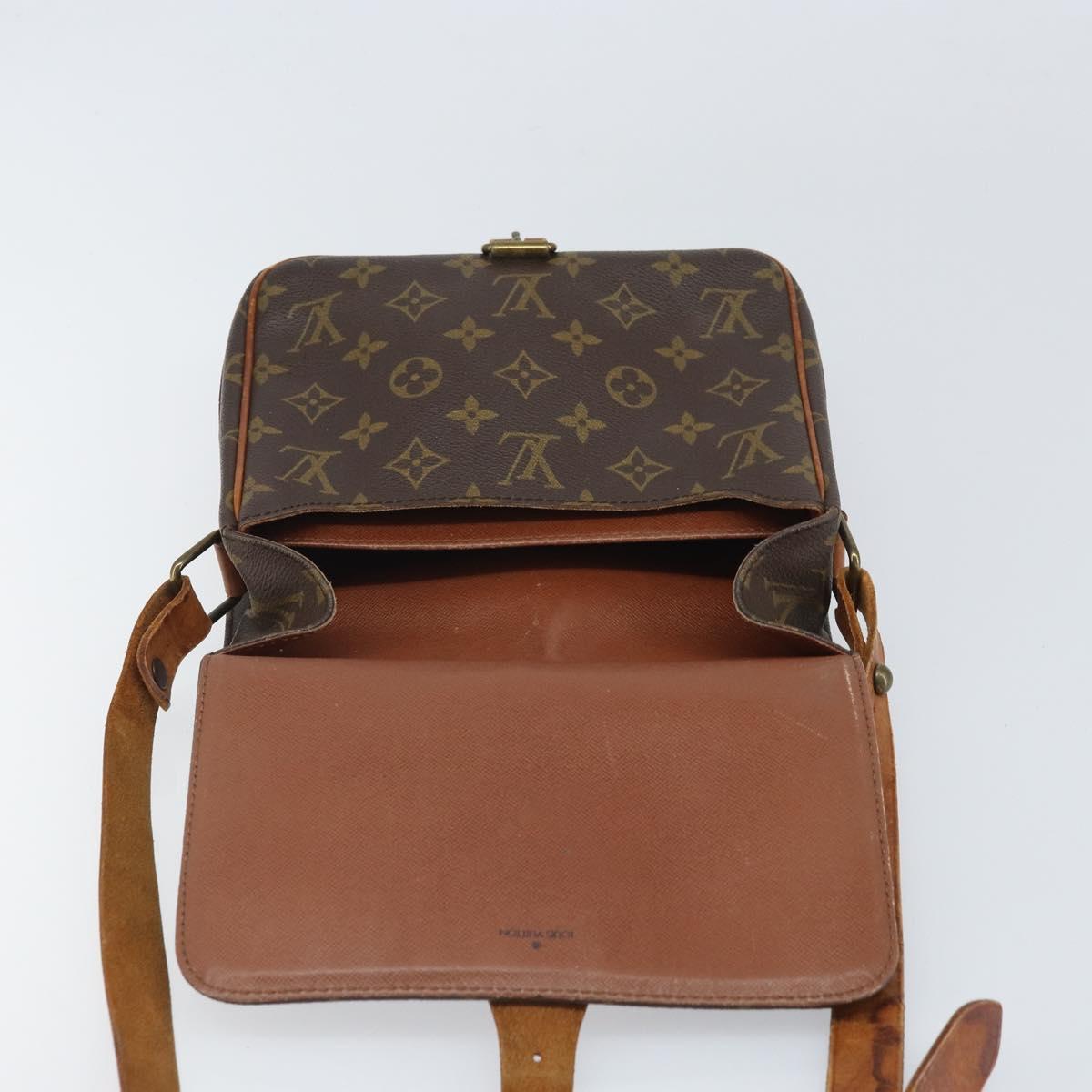 LOUIS VUITTON Monogram Cartouchiere MM Shoulder Bag M51253 LV Auth bs33026