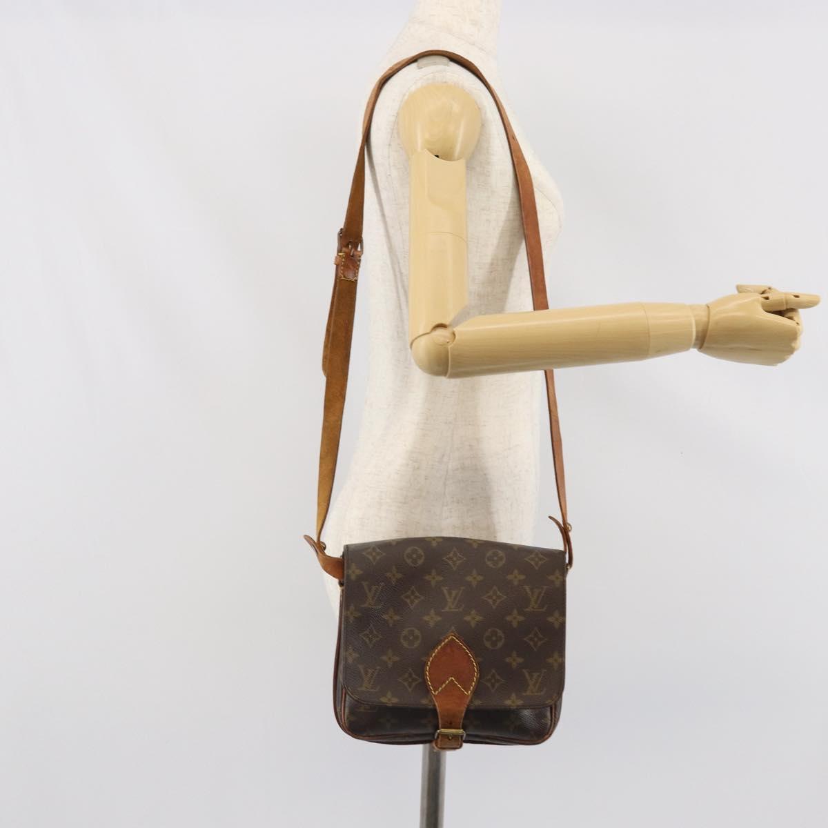 LOUIS VUITTON Monogram Cartouchiere MM Shoulder Bag M51253 LV Auth bs33026