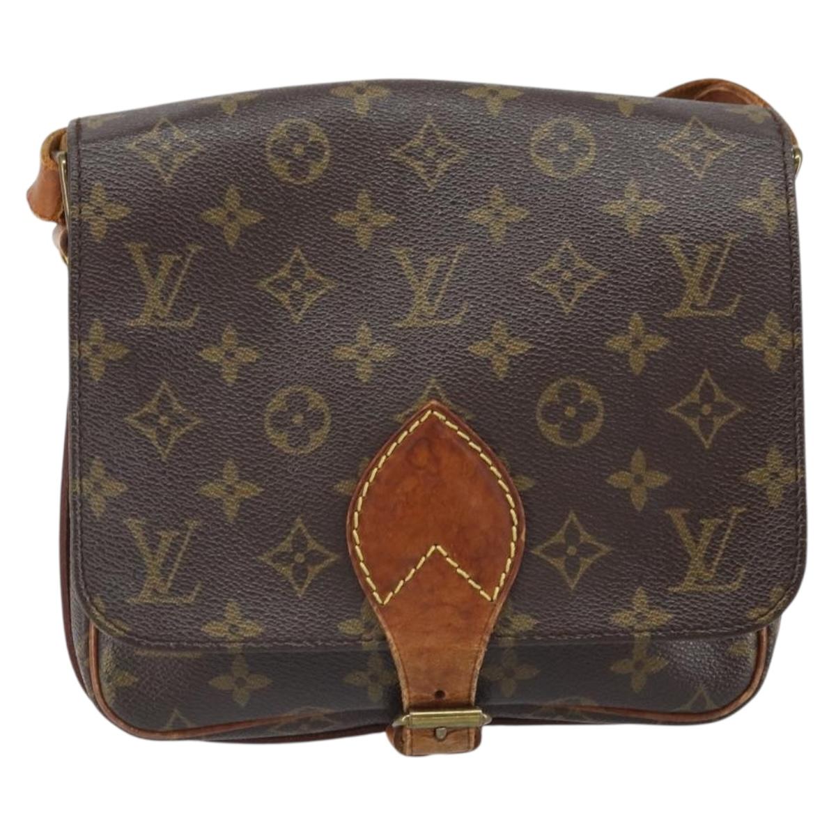 LOUIS VUITTON Monogram Cartouchiere MM Shoulder Bag M51253 LV Auth bs33026