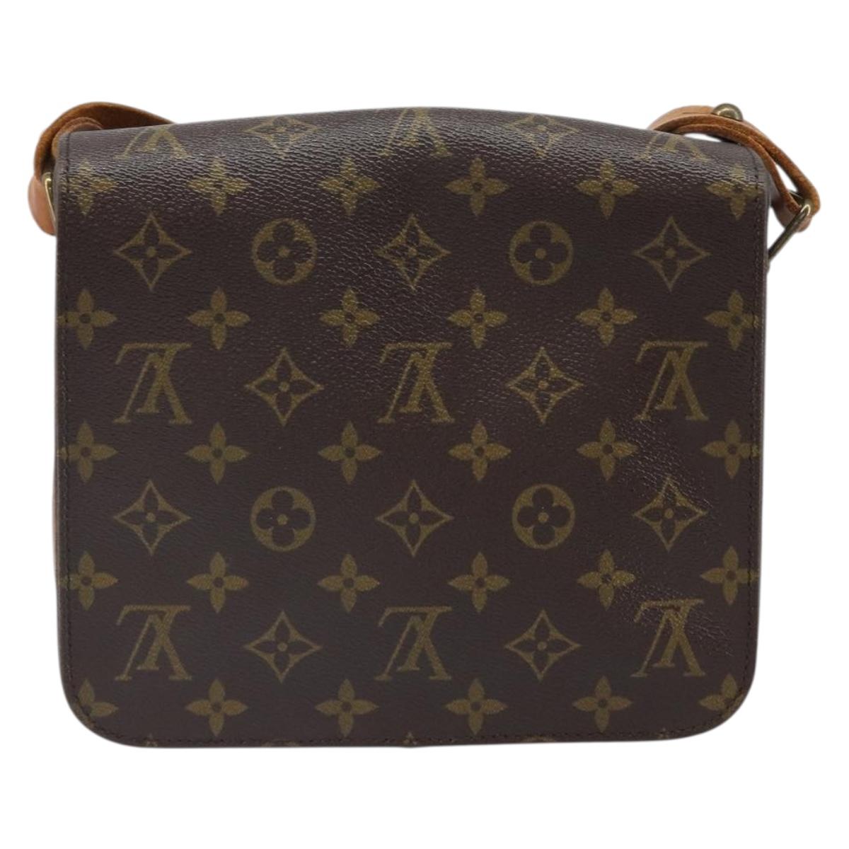 LOUIS VUITTON Monogram Cartouchiere MM Shoulder Bag M51253 LV Auth bs33026