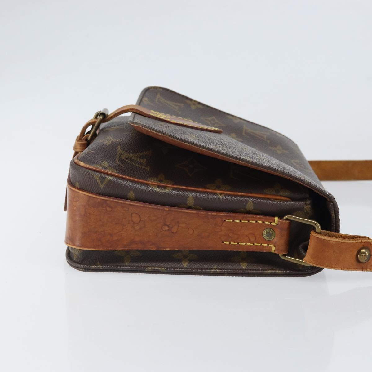 LOUIS VUITTON Monogram Cartouchiere MM Shoulder Bag M51253 LV Auth bs33026