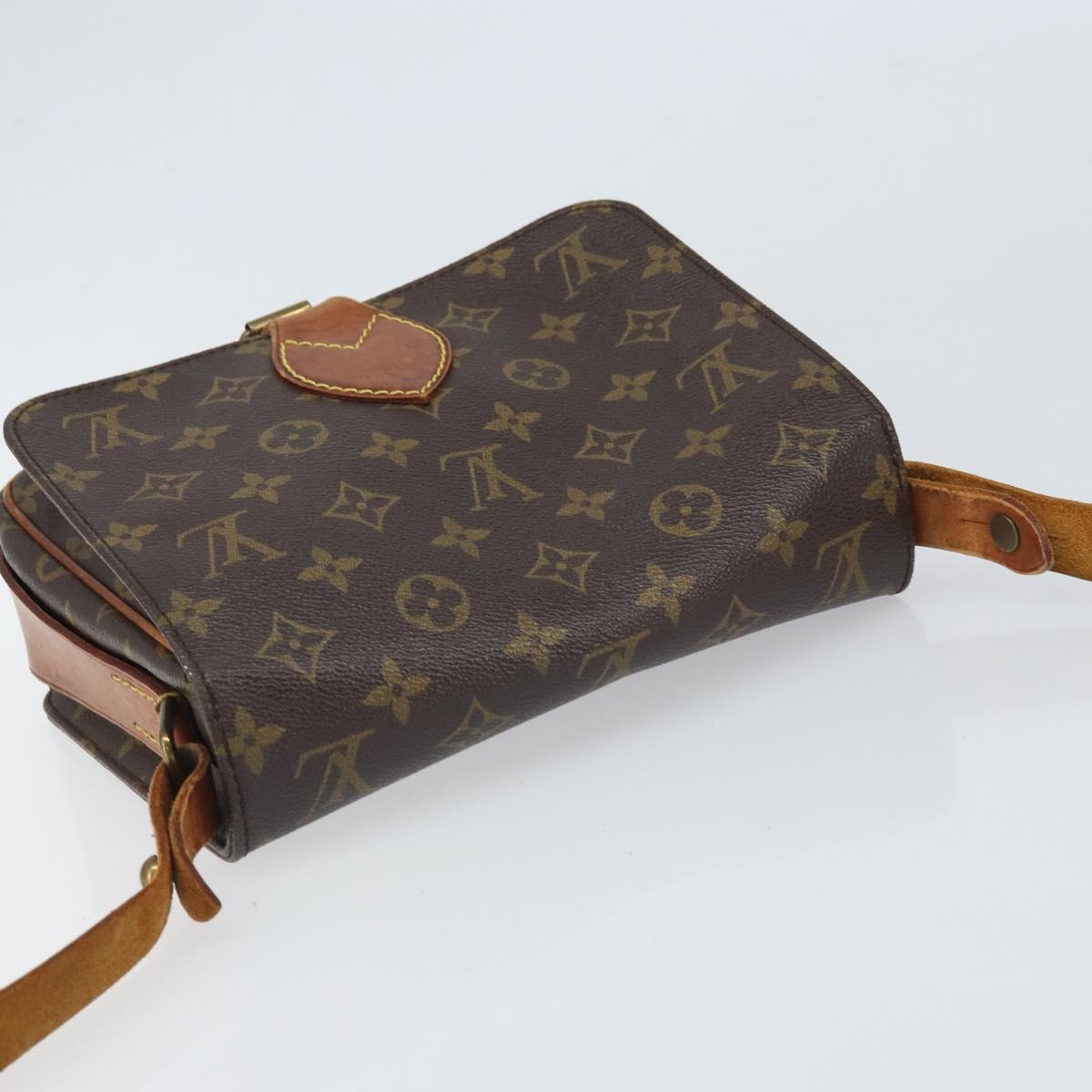 LOUIS VUITTON Monogram Cartouchiere MM Shoulder Bag M51253 LV Auth bs33026