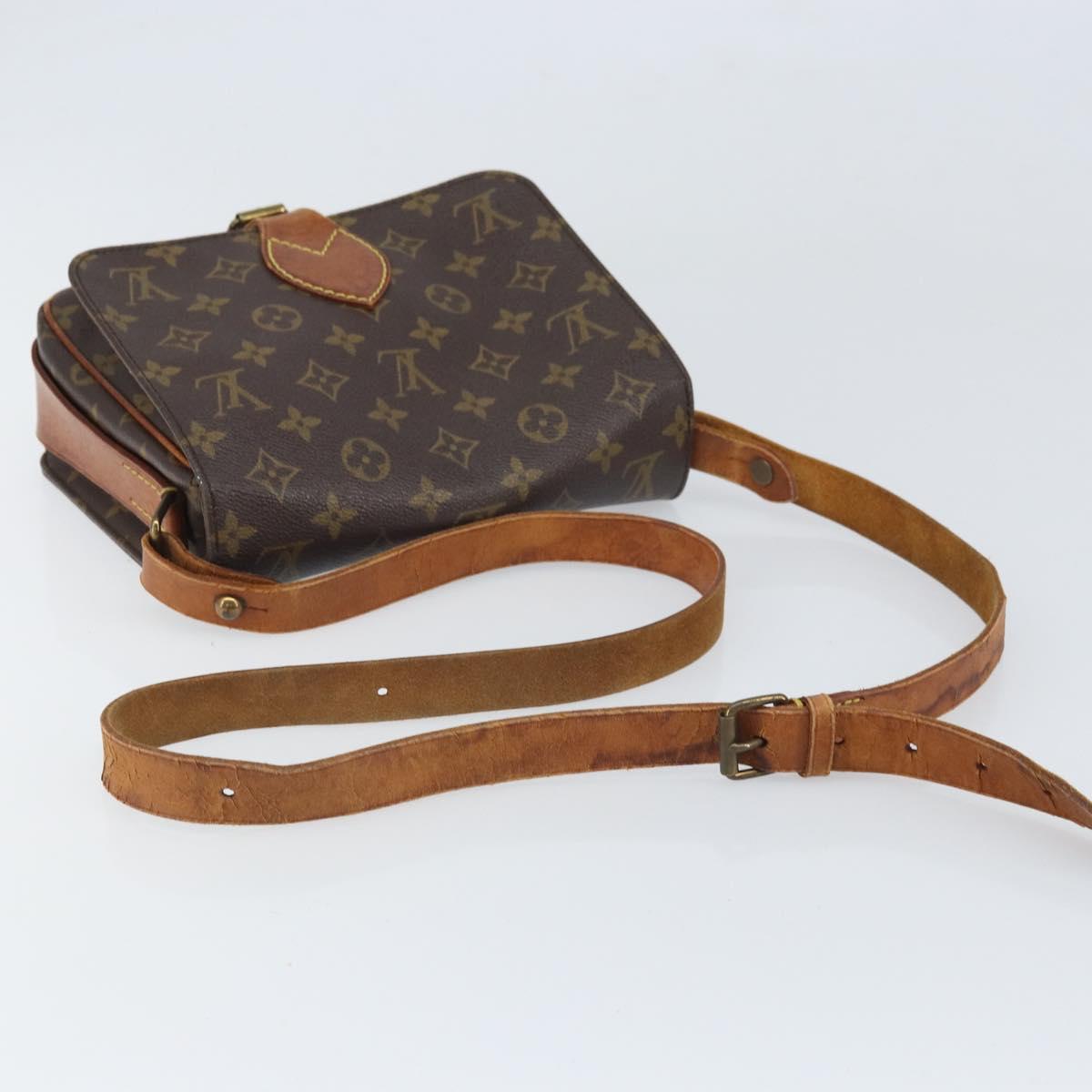 LOUIS VUITTON Monogram Cartouchiere MM Shoulder Bag M51253 LV Auth bs33026