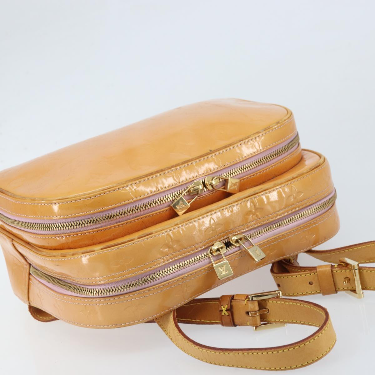 LOUIS VUITTON Vernis Marley Backpack Marshmallow Pink M91039 LV Auth bs33027