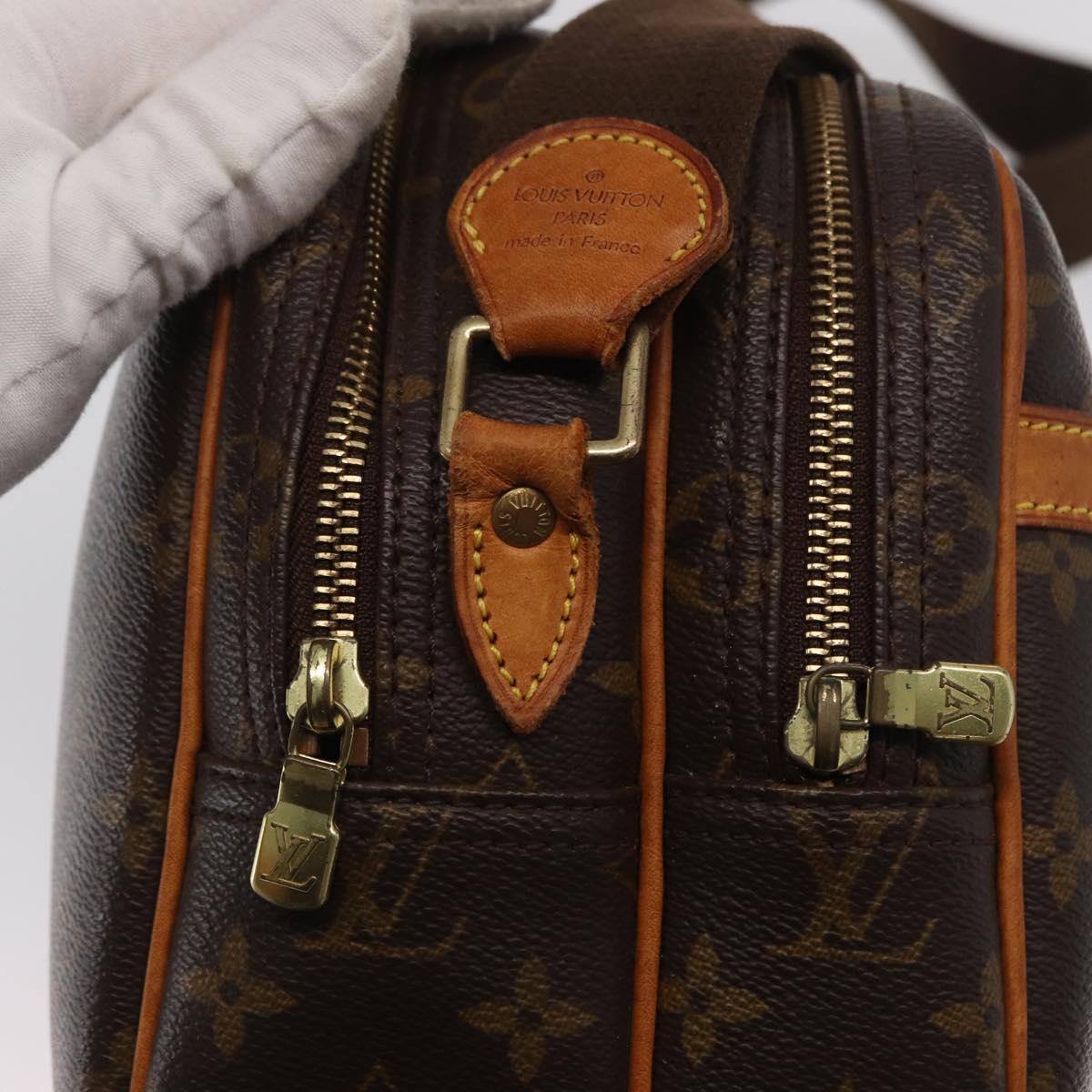 LOUIS VUITTON Monogram Reporter PM Shoulder Bag M45254 LV Auth bs33029