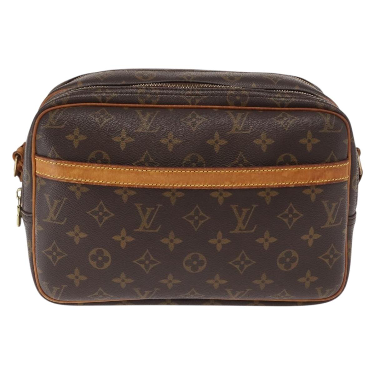 LOUIS VUITTON Monogram Reporter PM Shoulder Bag M45254 LV Auth bs33029