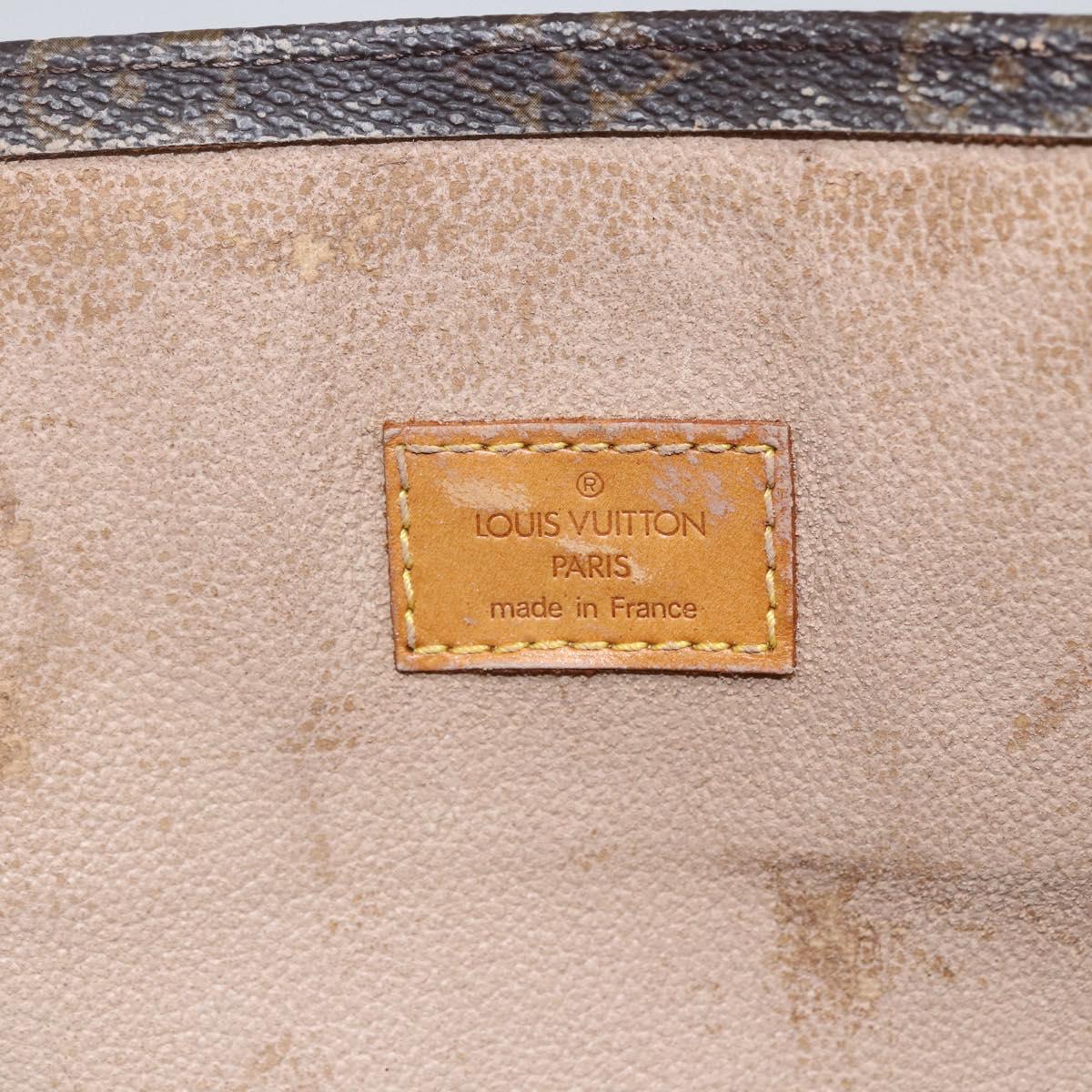 LOUIS VUITTON Monogram Sac Plat Hand Bag M51140 LV Auth bs33031
