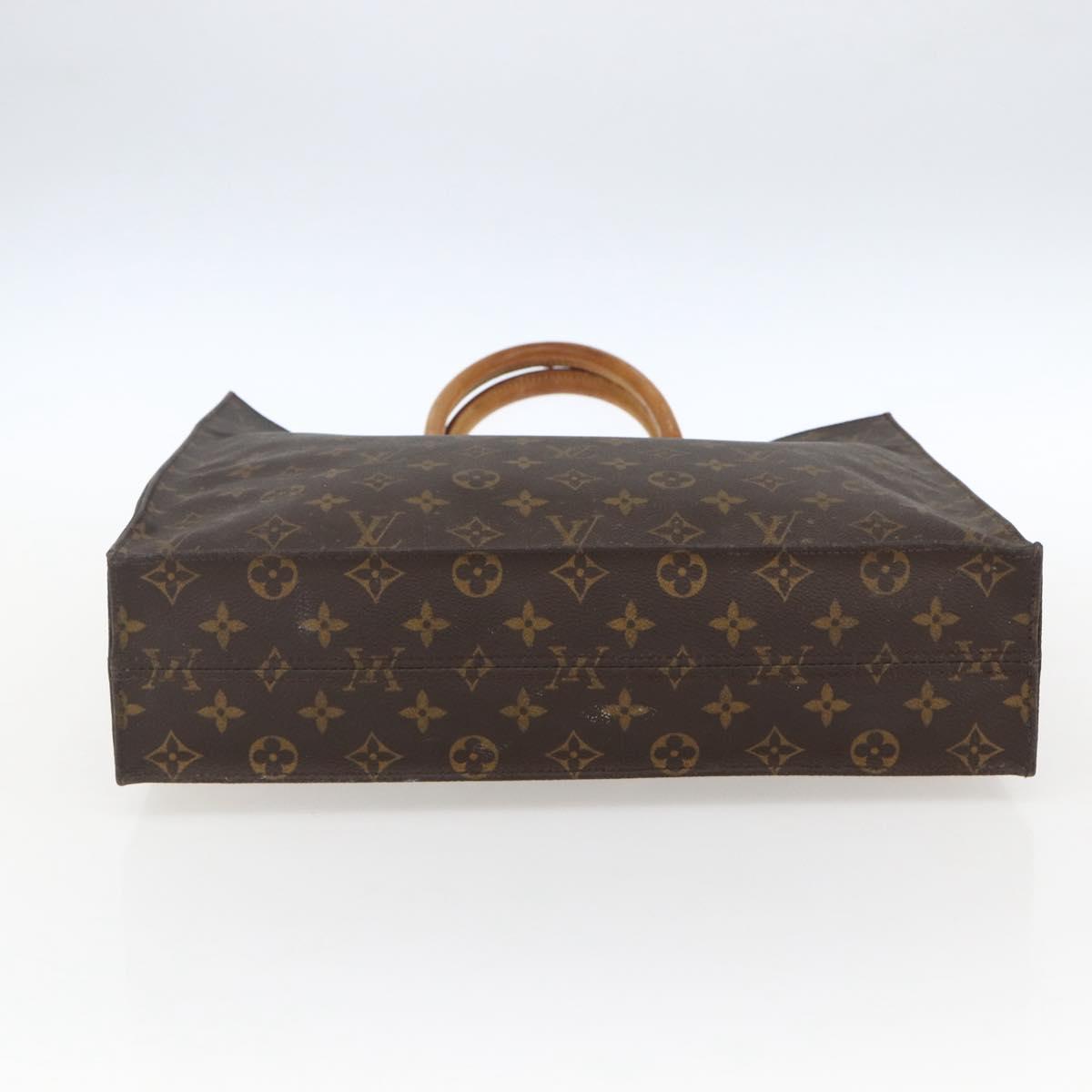 LOUIS VUITTON Monogram Sac Plat Hand Bag M51140 LV Auth bs33031