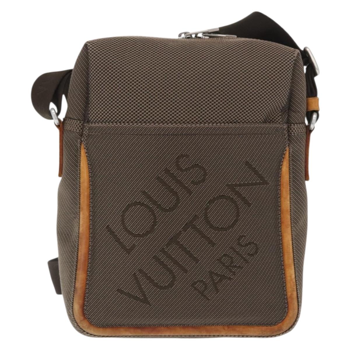 LOUIS VUITTON Damier Geant Sitadan Shoulder Bag Beige Sabre M93041 Auth bs33033