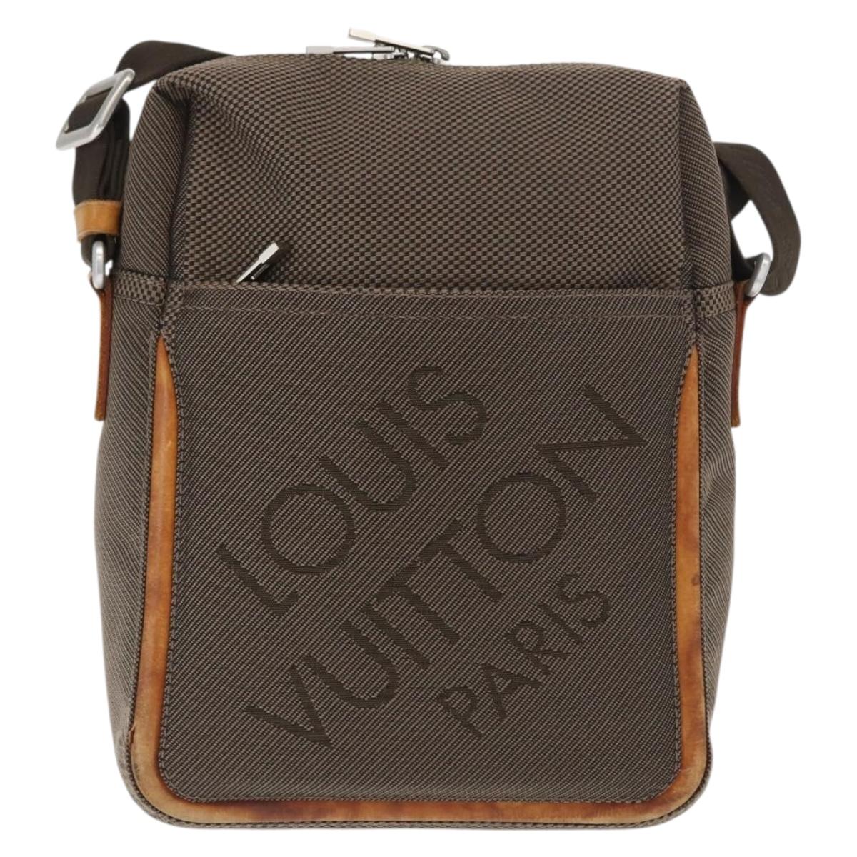 LOUIS VUITTON Damier Geant Sitadan Shoulder Bag Beige Sabre M93041 Auth bs33033