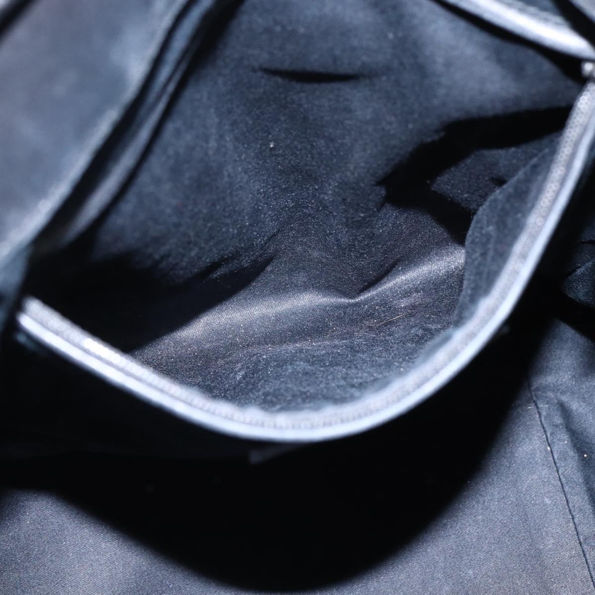 SAINT LAURENT Tote Bag Patent leather Black Gold 175884 Auth bs33038