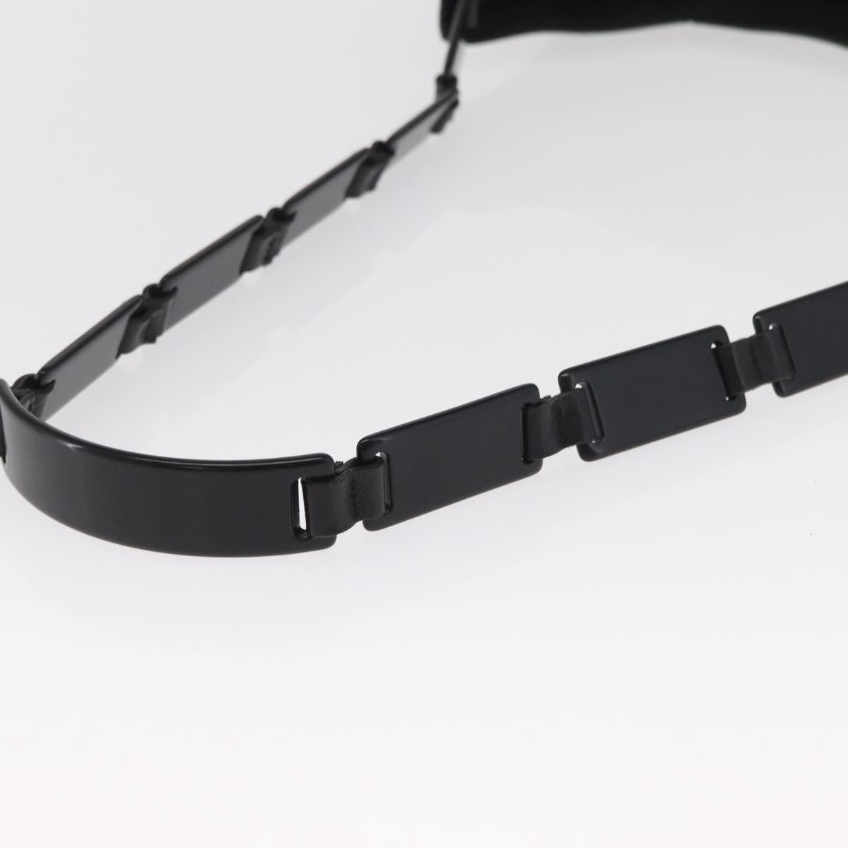 PRADA Tote Bag Nylon Khaki Silver Auth bs33043