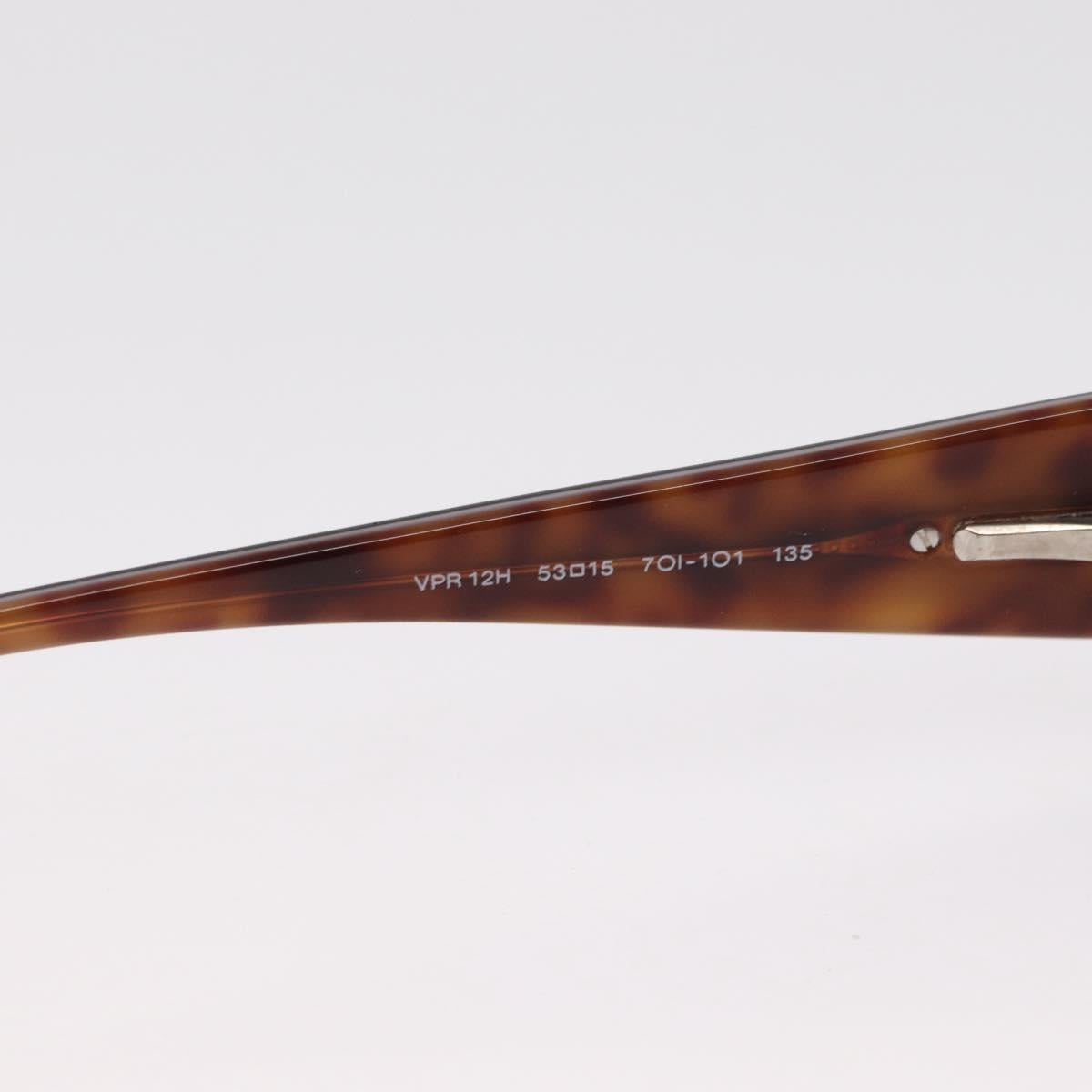 PRADA Glasses plastic Brown Auth bs33046