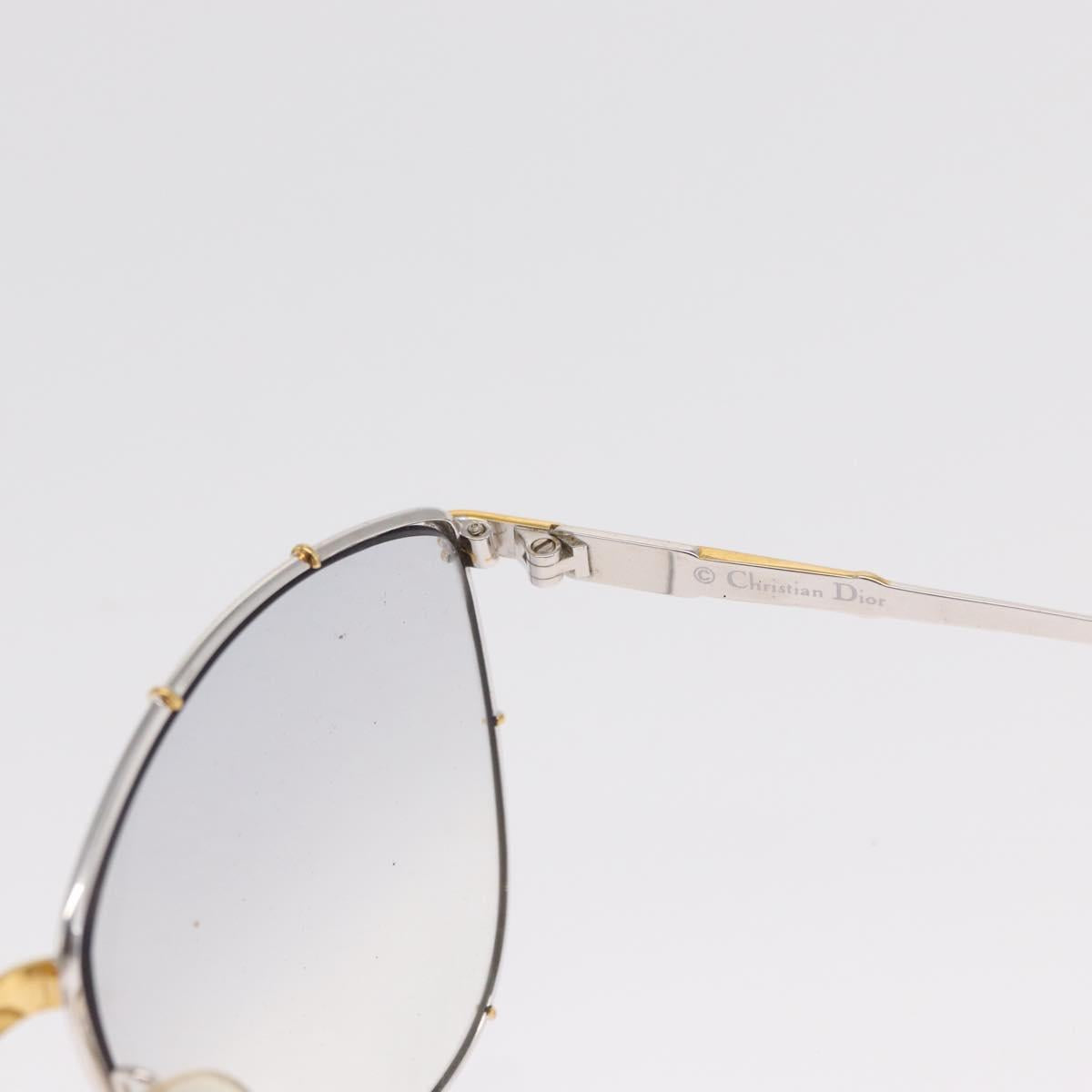 Christian Dior Sunglasses plastic 2 Set Brown Silver Auth bs33050