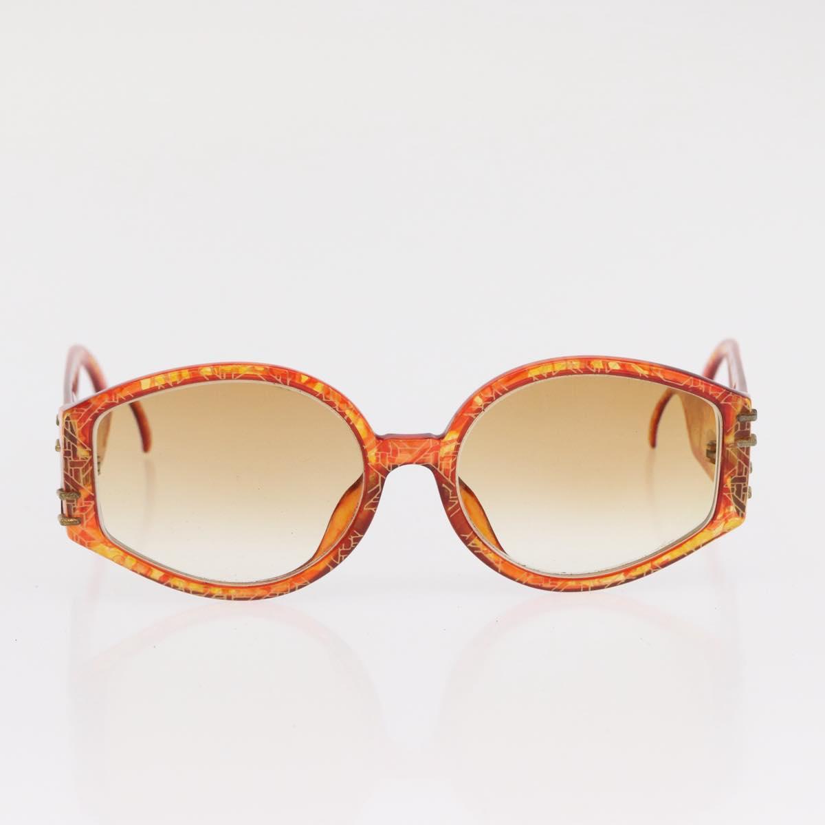 Christian Dior Sunglasses plastic 2 Set Brown Silver Auth bs33050