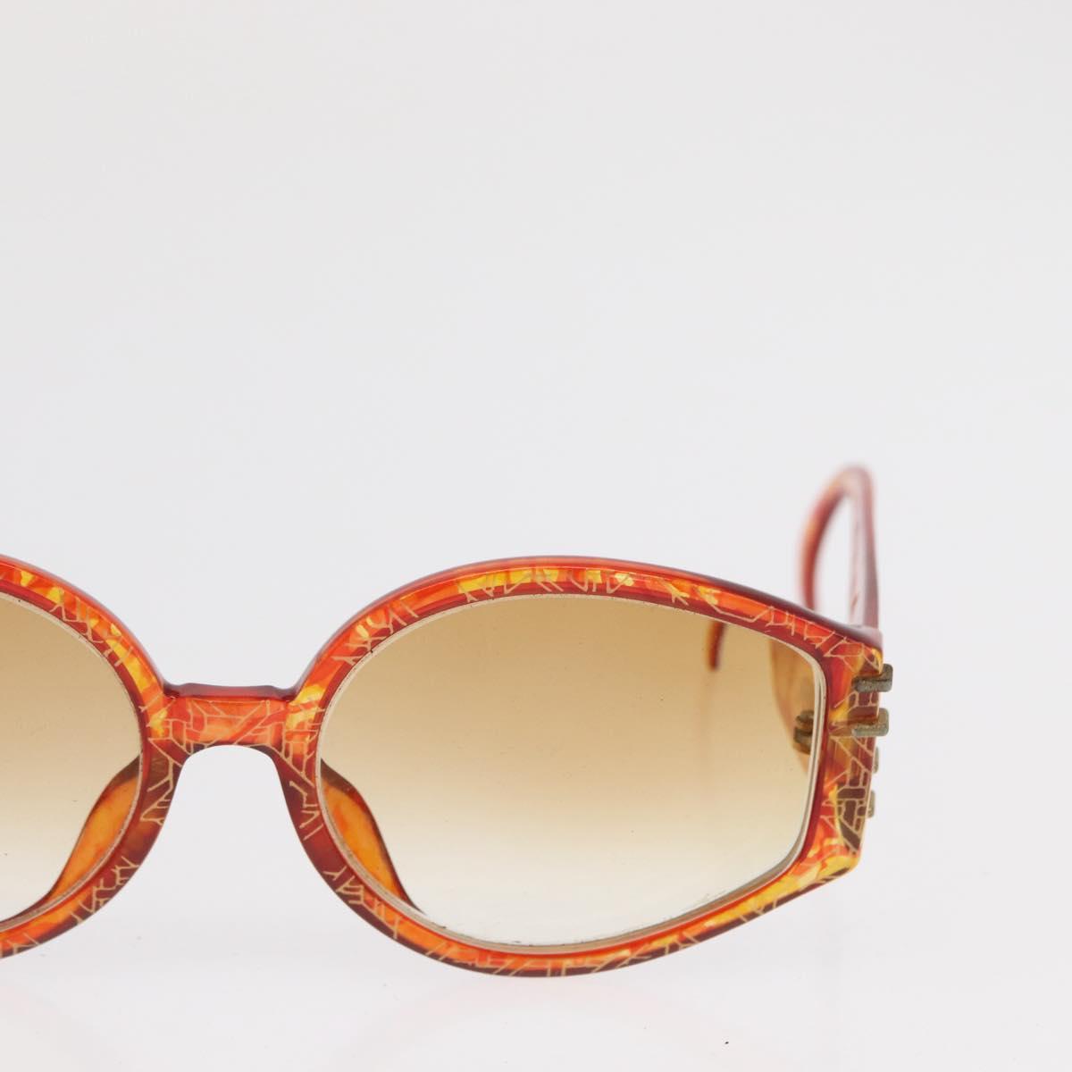 Christian Dior Sunglasses plastic 2 Set Brown Silver Auth bs33050