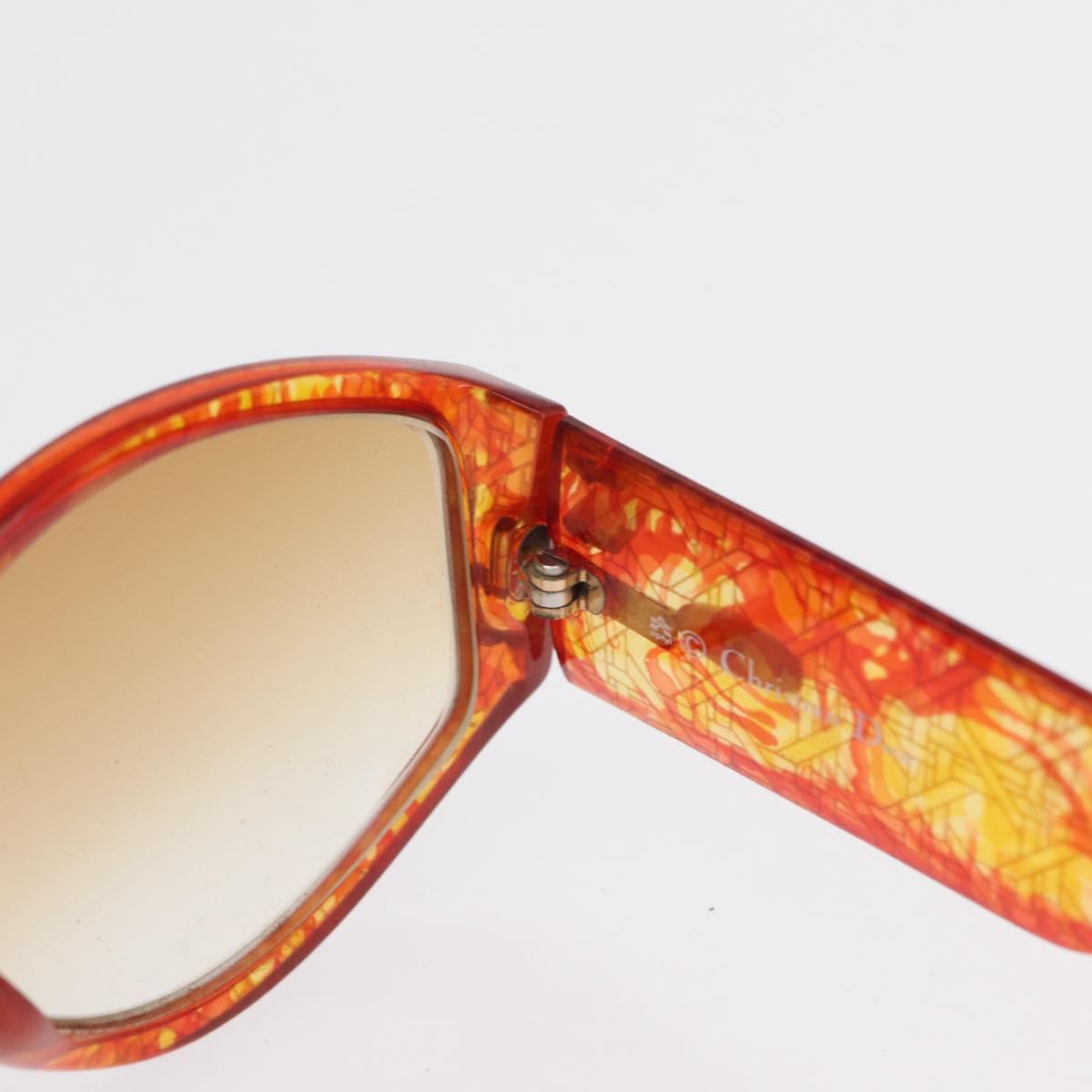 Christian Dior Sunglasses plastic 2 Set Brown Silver Auth bs33050