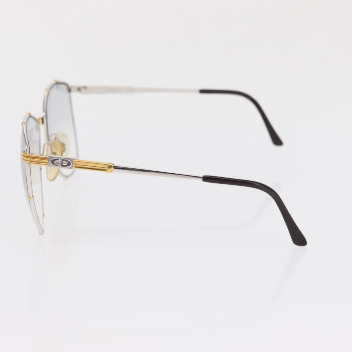 Christian Dior Sunglasses plastic 2 Set Brown Silver Auth bs33050