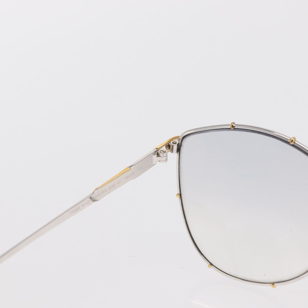 Christian Dior Sunglasses plastic 2 Set Brown Silver Auth bs33050