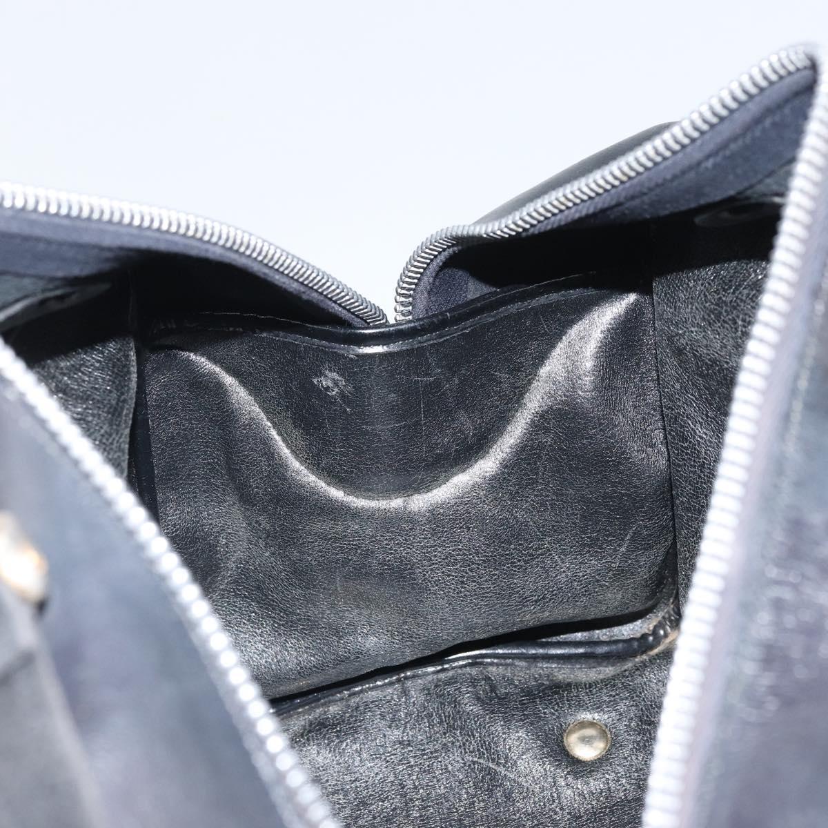 Christian Dior Trotter Canvas Hand Bag Navy Auth bs33053