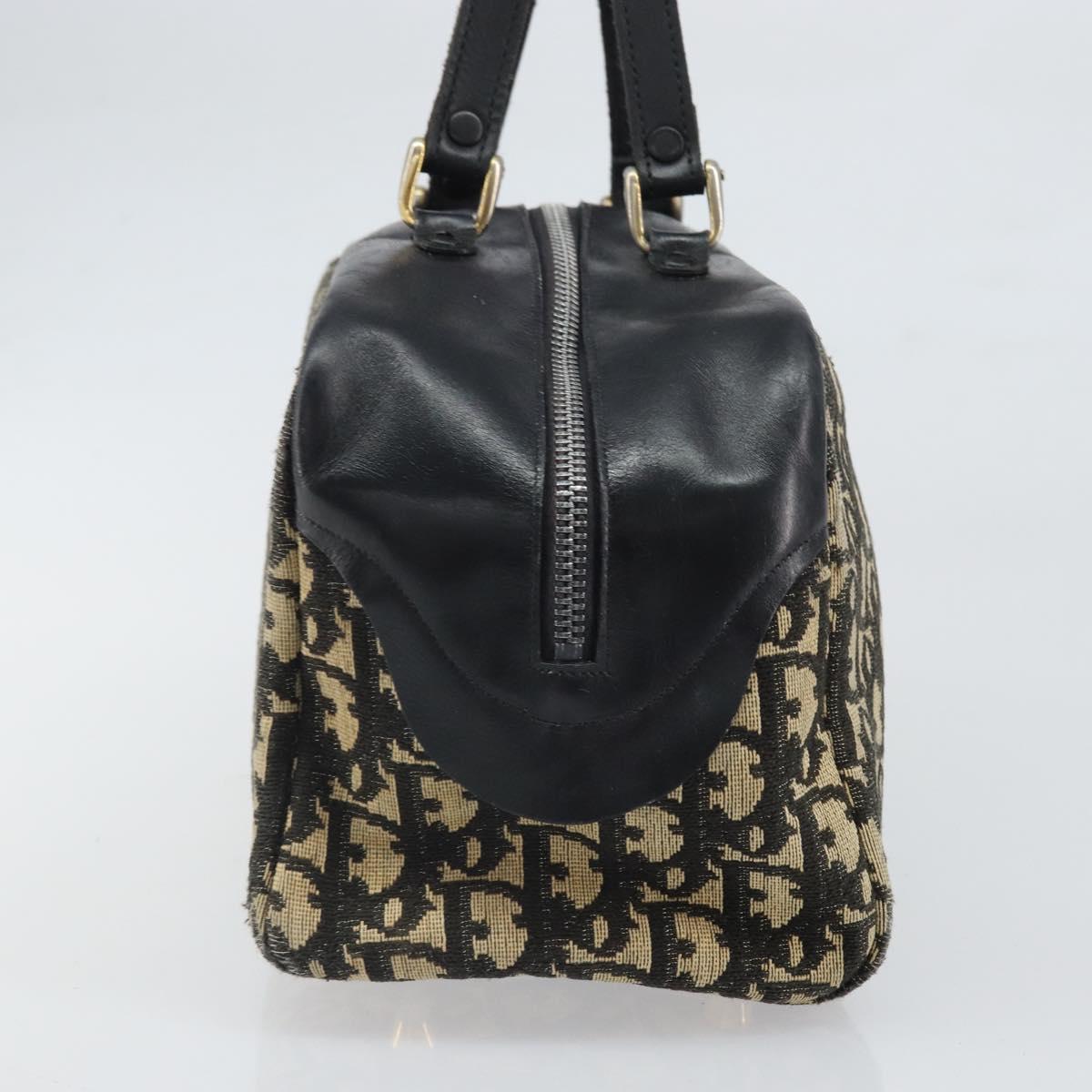 Christian Dior Trotter Canvas Hand Bag Navy Auth bs33053