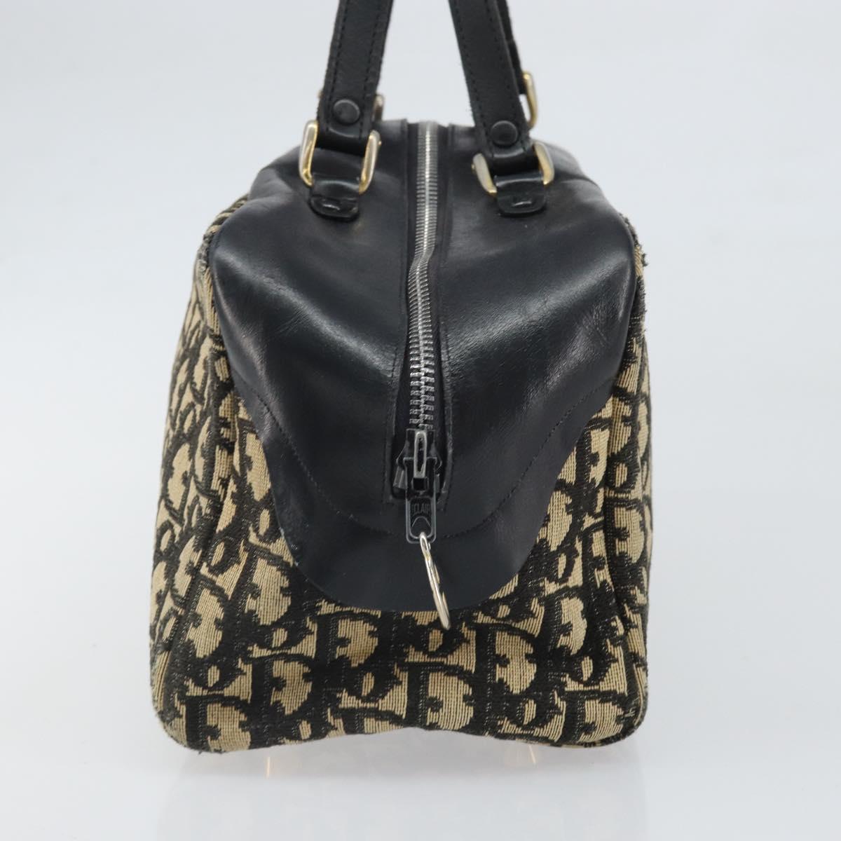 Christian Dior Trotter Canvas Hand Bag Navy Auth bs33053