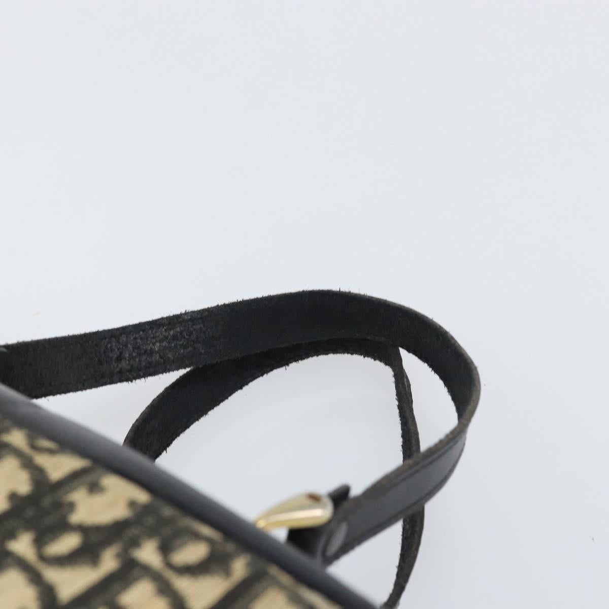 Christian Dior Trotter Canvas Hand Bag Navy Auth bs33053