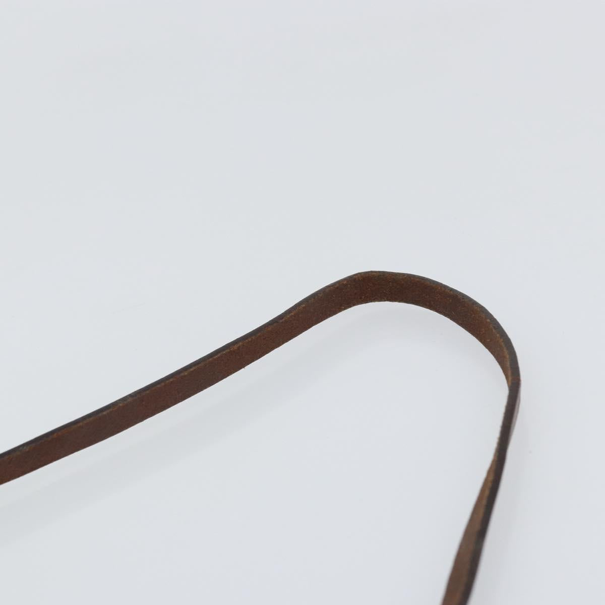 FENDI Zucca Canvas Hand Bag Brown Black Silver Auth bs33057