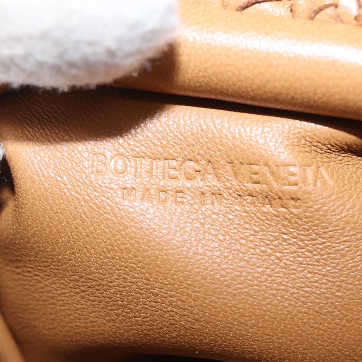 BOTTEGA VENETA INTRECCIATO Pouch Leather Beige Auth bs33059V