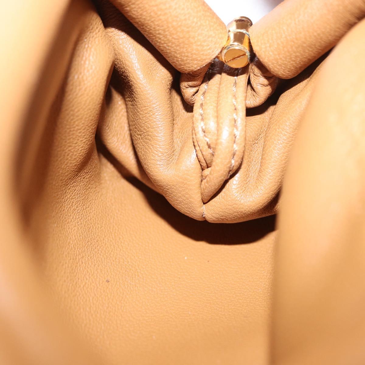 BOTTEGA VENETA INTRECCIATO Pouch Leather Beige Auth bs33059V