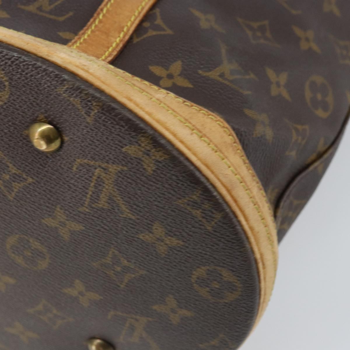 LOUIS VUITTON Monogram Bucket GM Shoulder Bag M42236 LV Auth bs33062